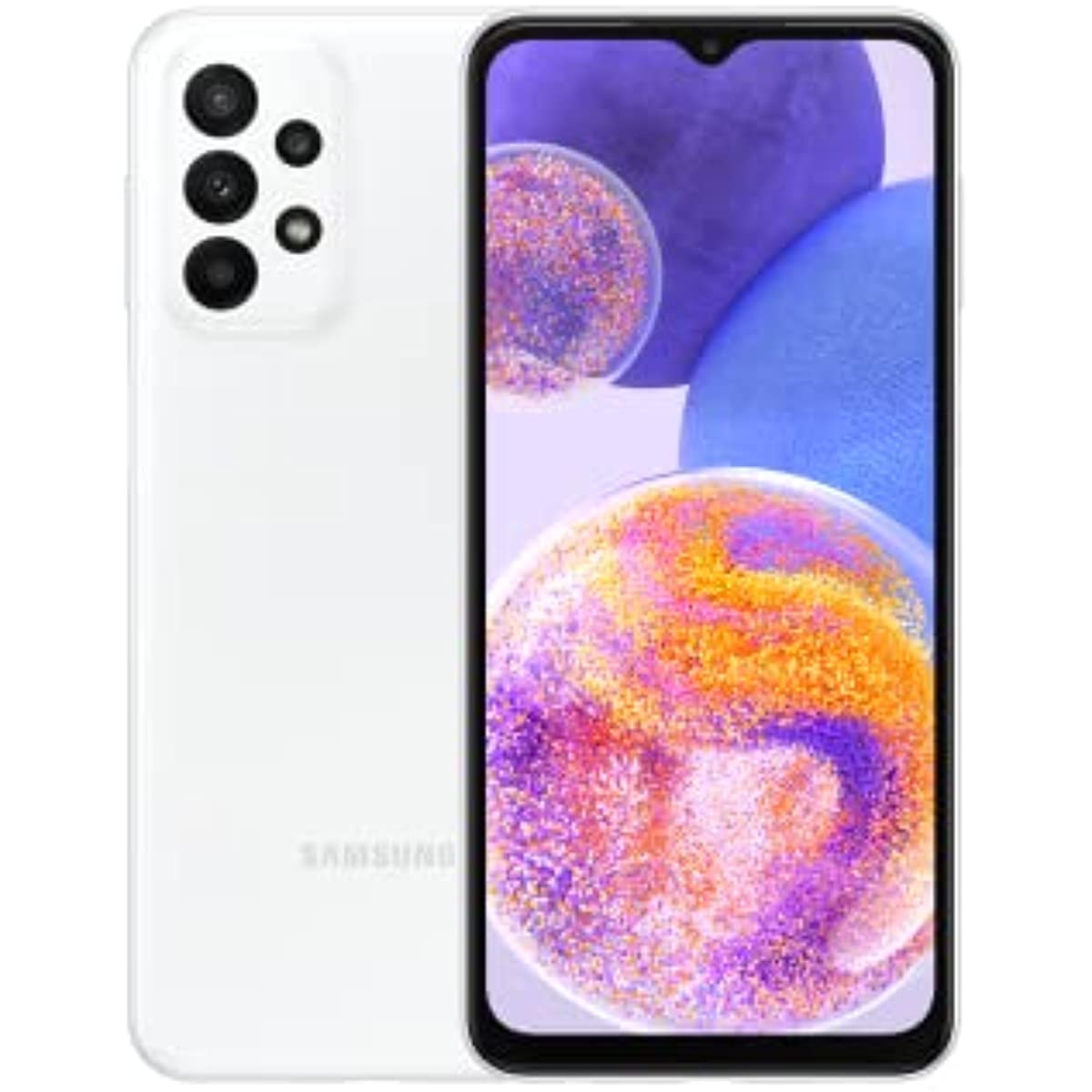 Samsung Galaxy A23 128GB 4G Wi-Fi Tela 6.6'' Dual Chip 4GB RAM Câmera Quádrupla + Selfie 8MP Bateria de 5000mAh - Branco