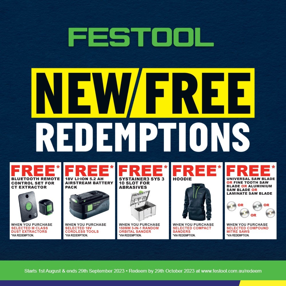 FESTOOL 18V Brushless 2 x 3.1Ah 150mm Iron Head Orbital Sander 575709