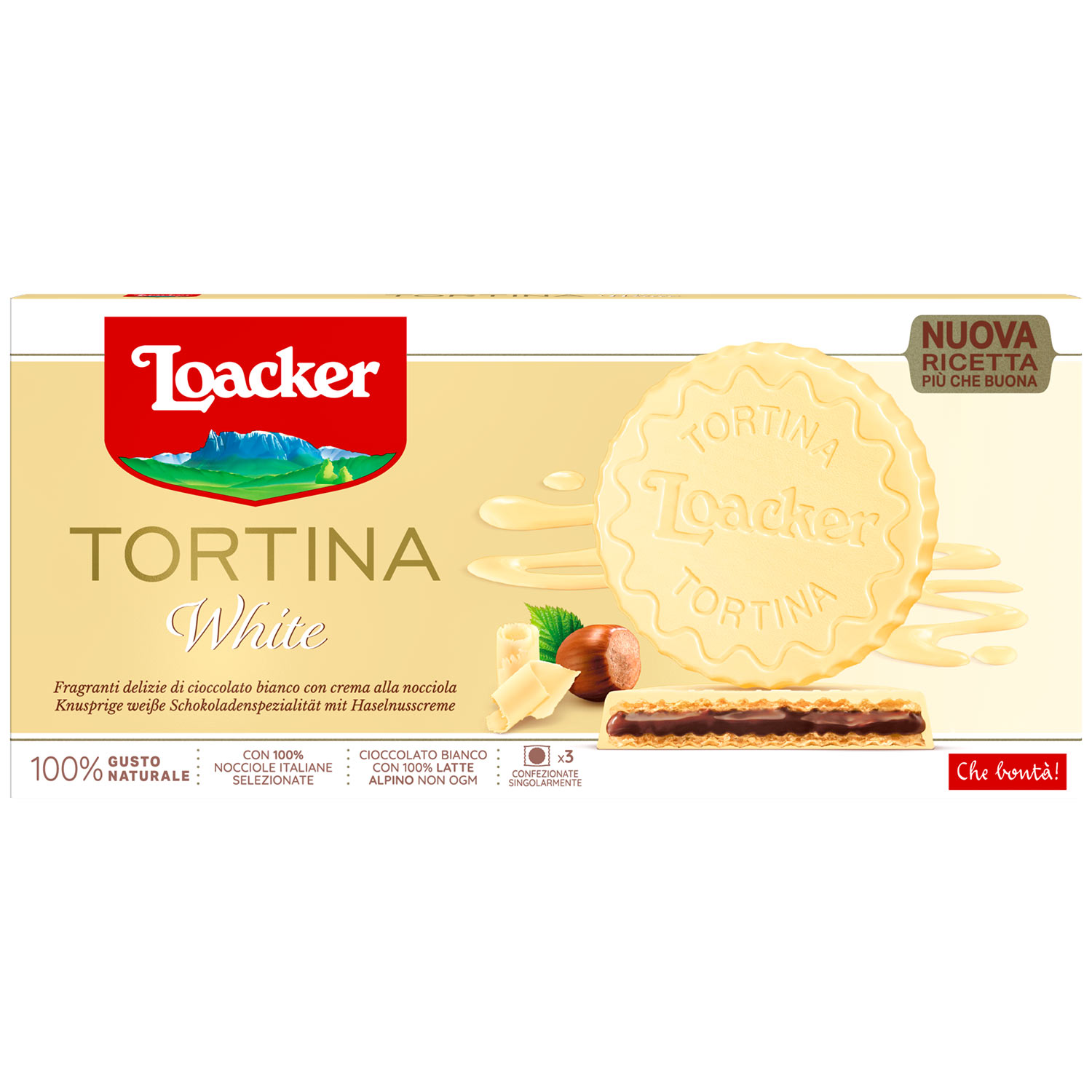 Loacker Tortina White 3x21g
