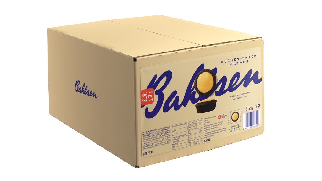 Bahlsen Kuchen-Snack Marmor 55er