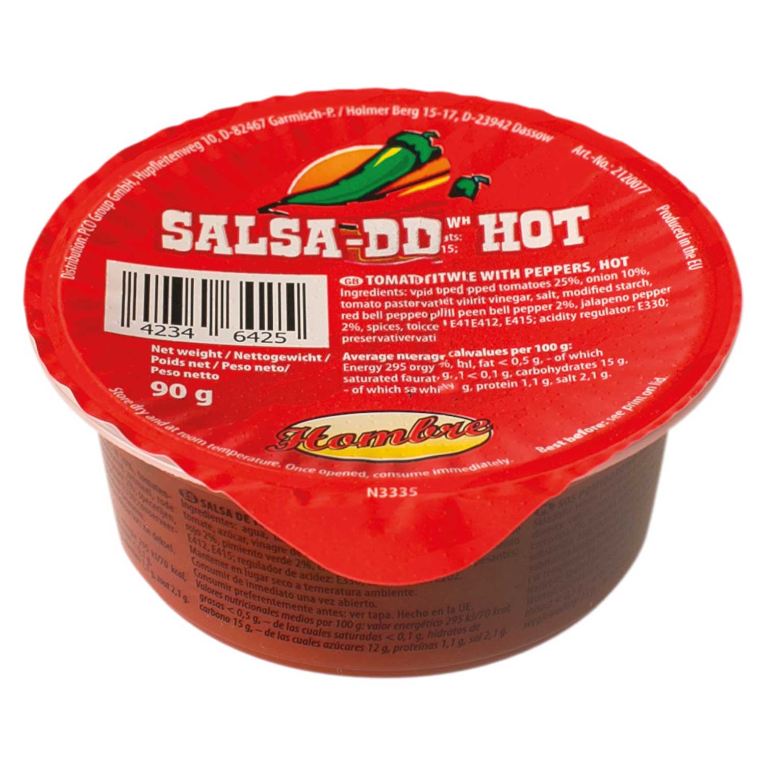 Hombre Salsa-Dip Hot 90g