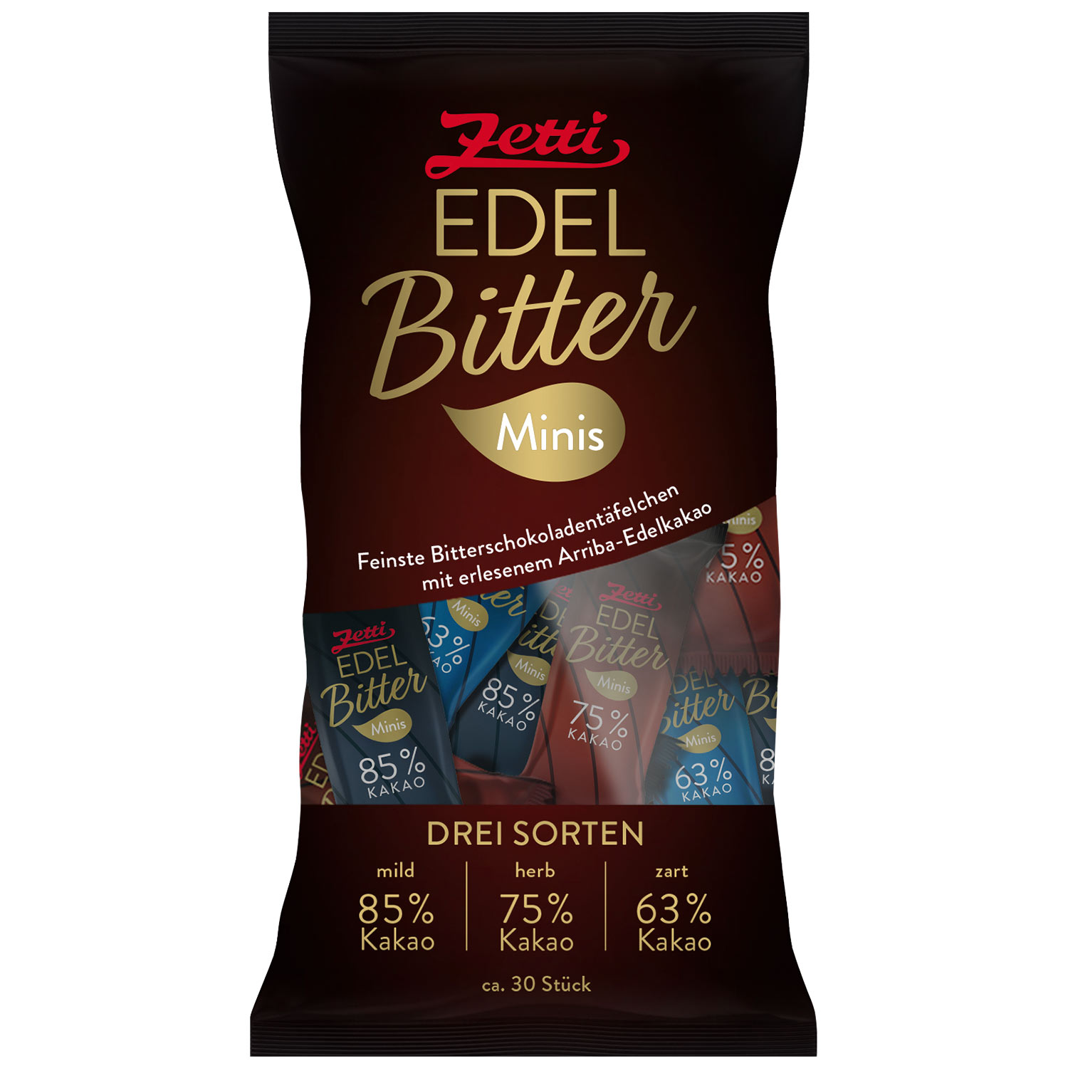 Zetti Edel Bitter Minis 150g