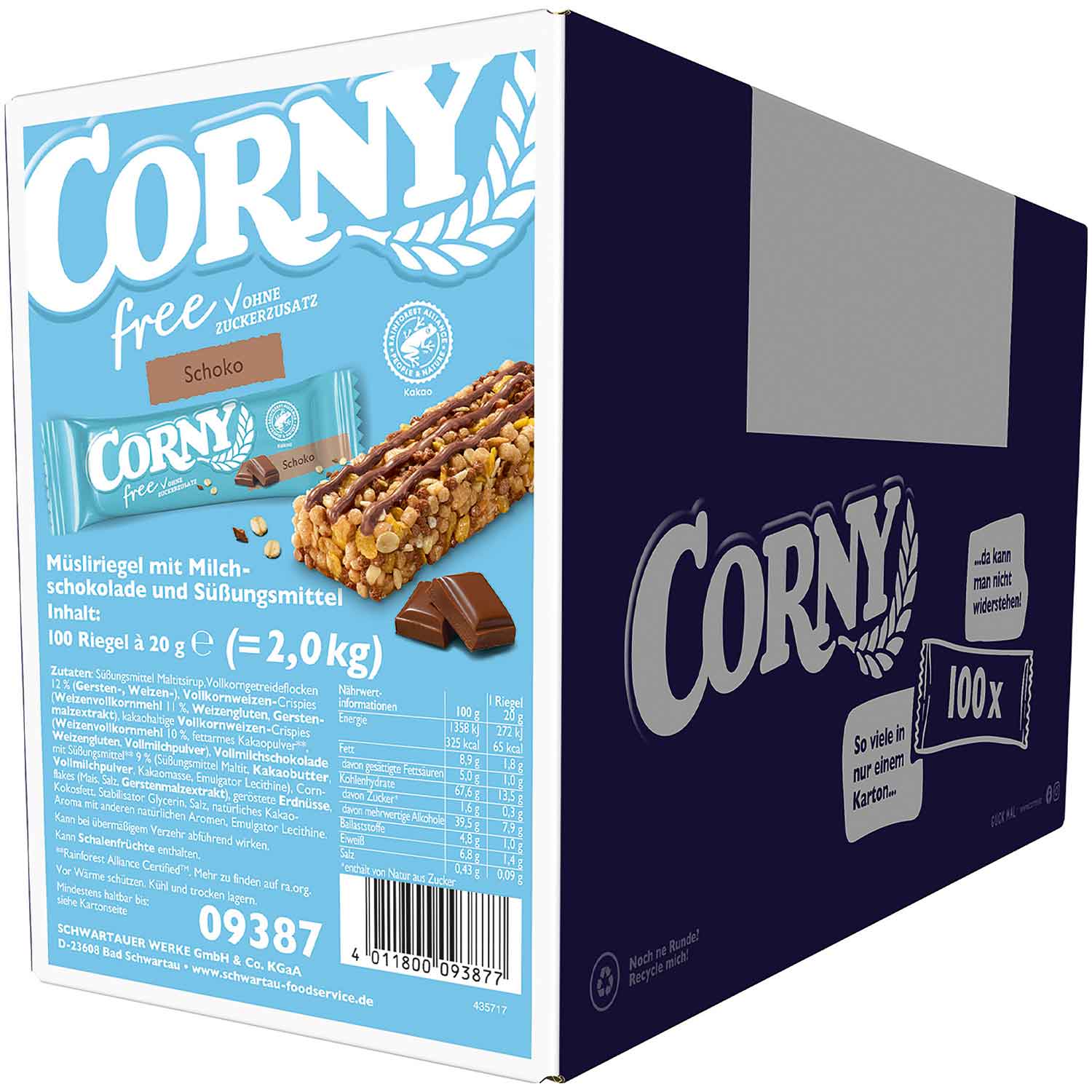 Corny free Schoko 100x20g