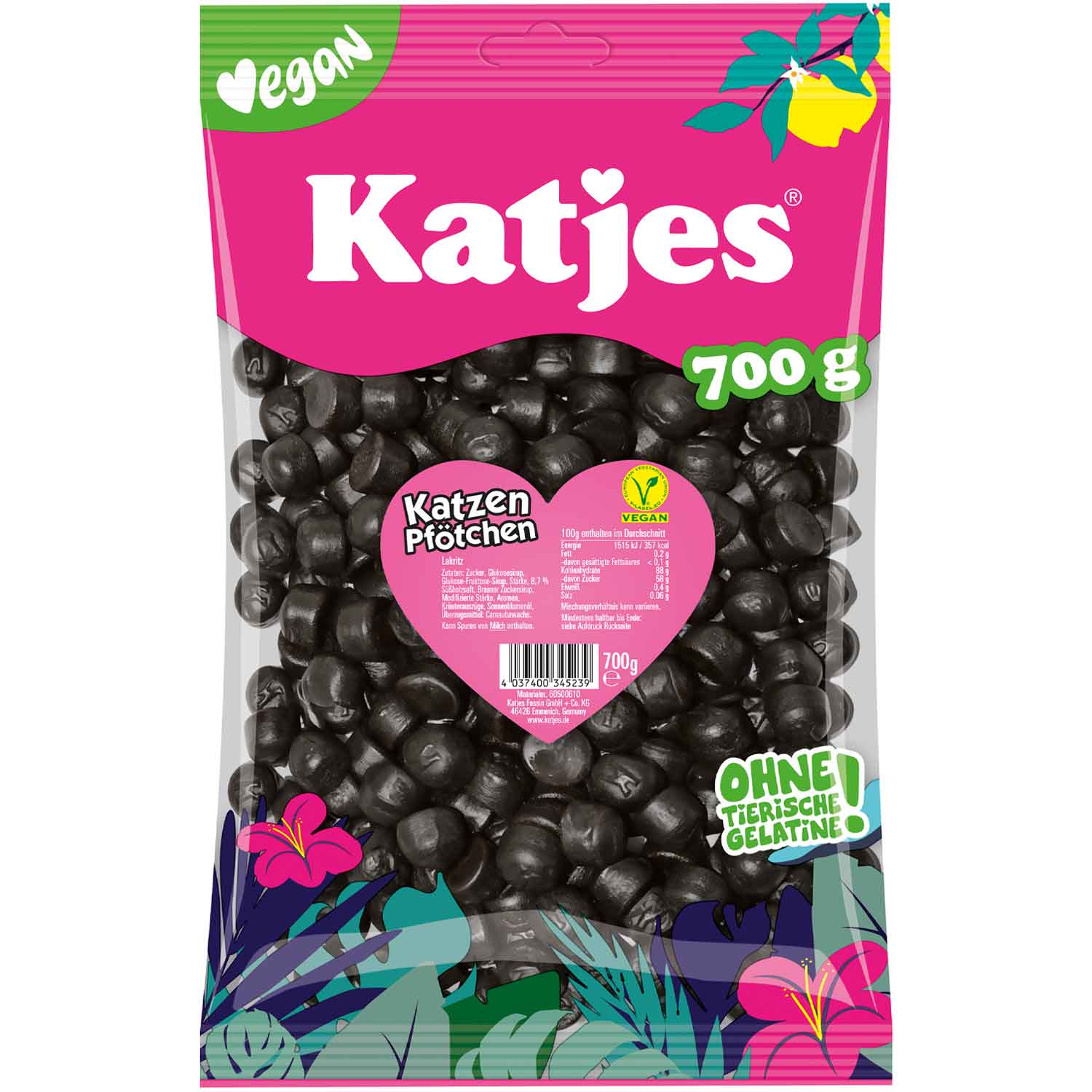 Katjes Katzen Pfötchen 700g