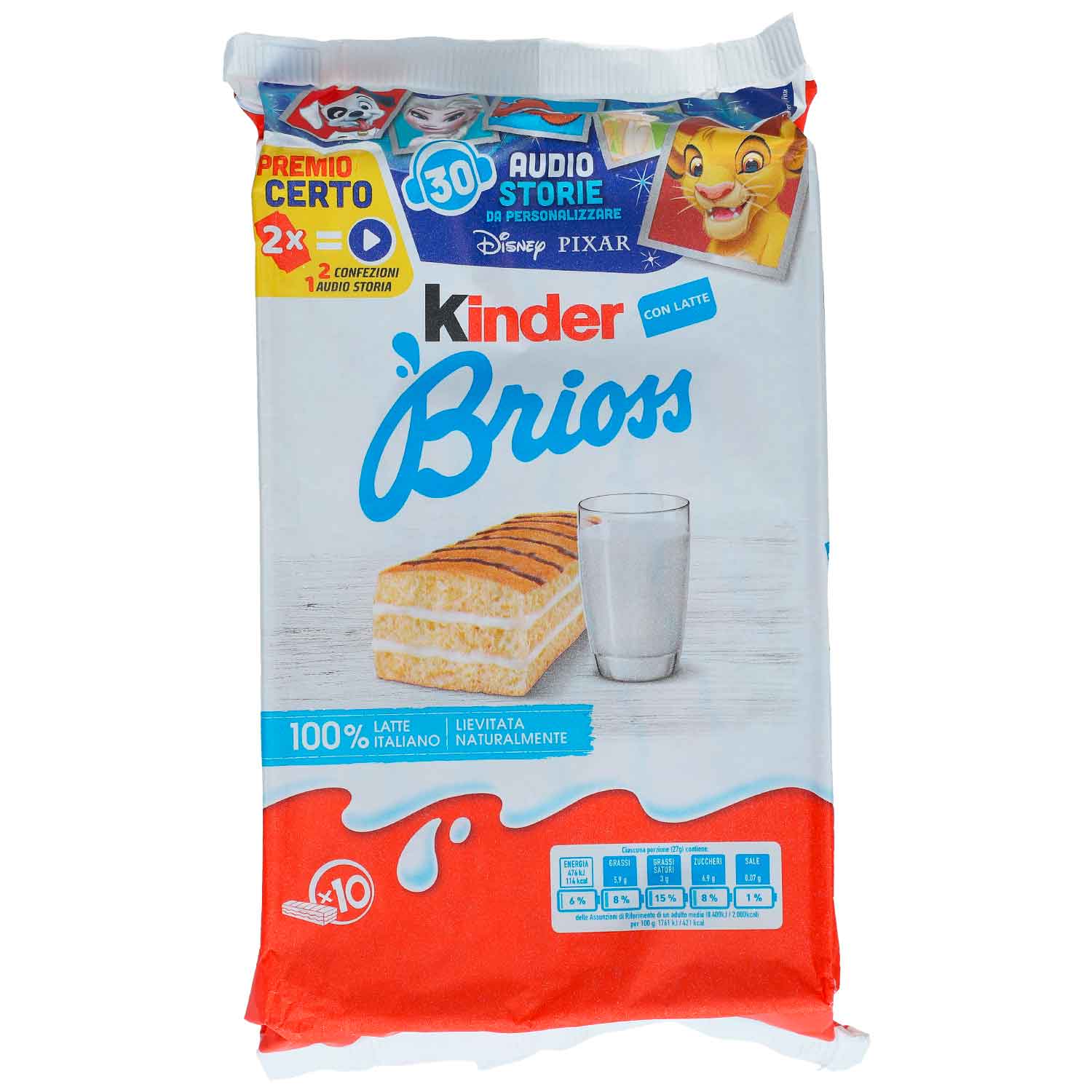 kinder Brioss Con Latte 10er