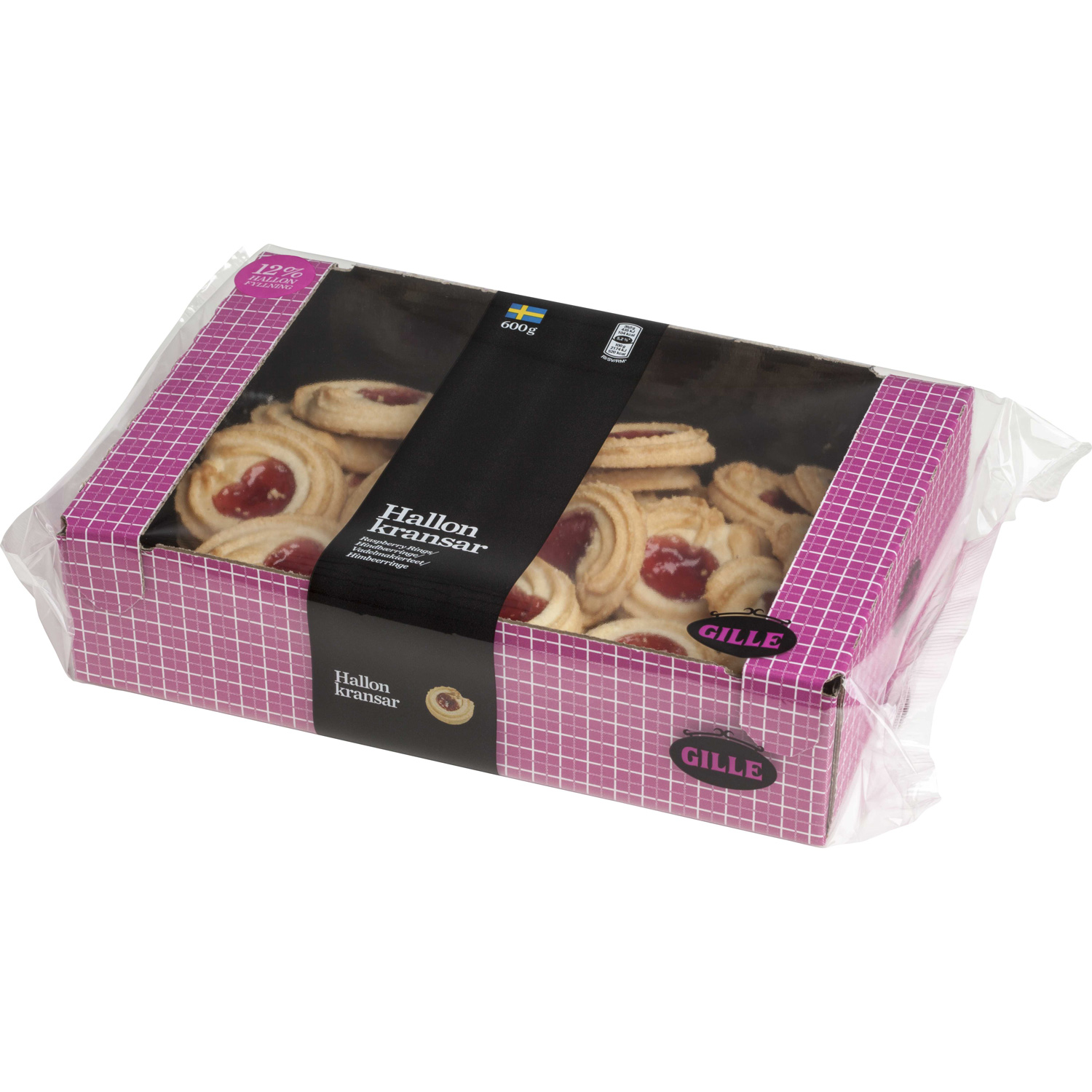 Gille Hallonkransar 600g