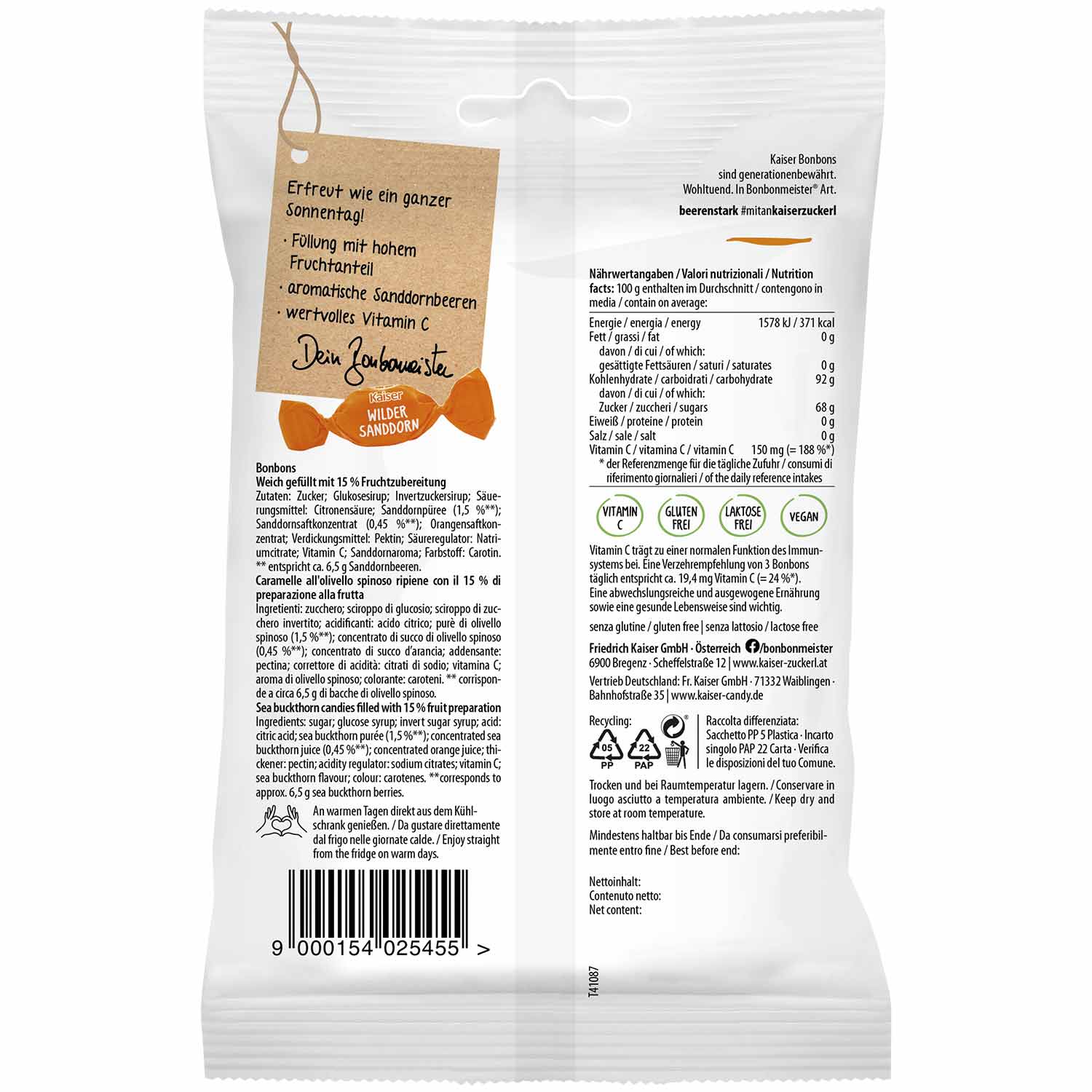 Kaiser Wilder Sanddorn 90g