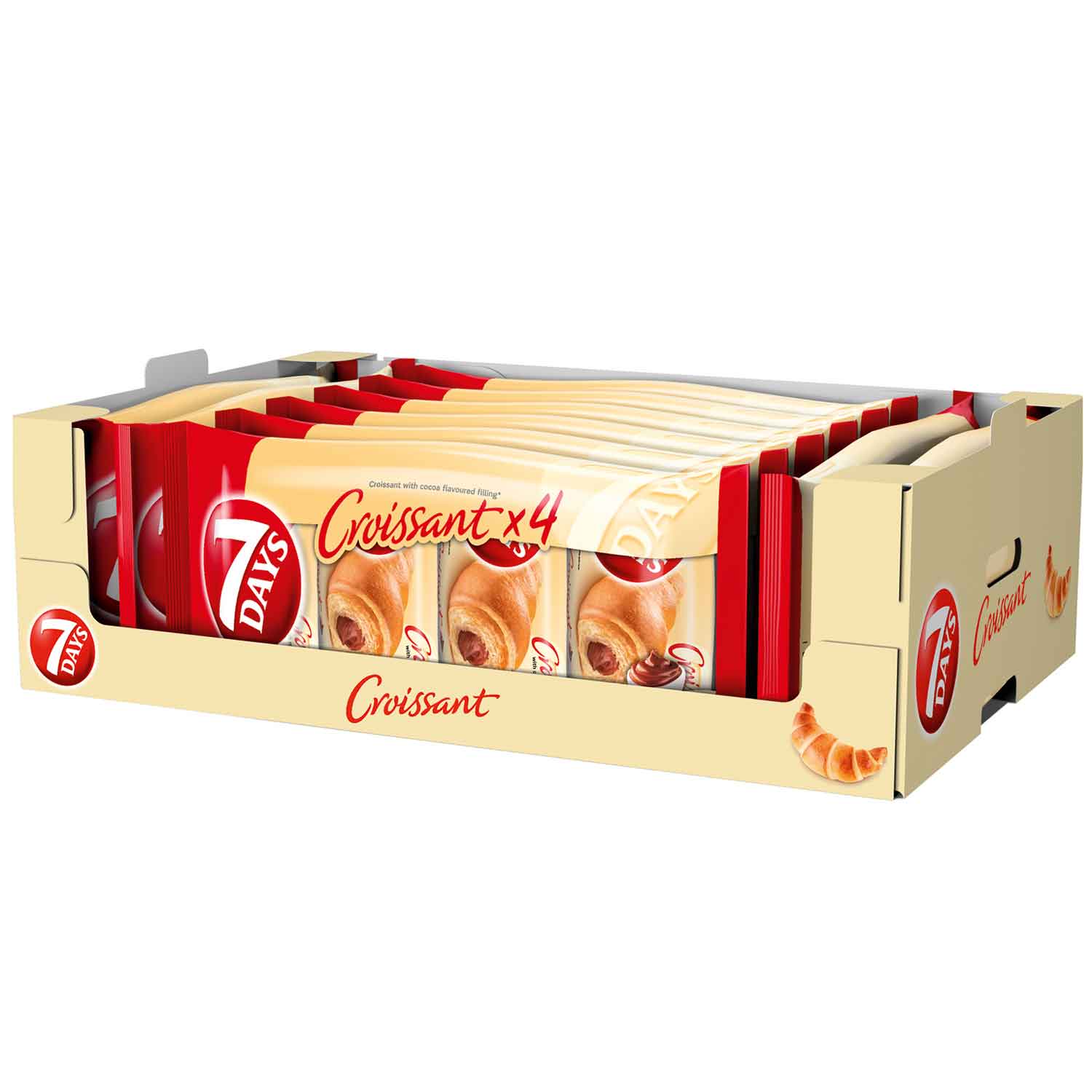 7Days Croissant Kakao 4x60g