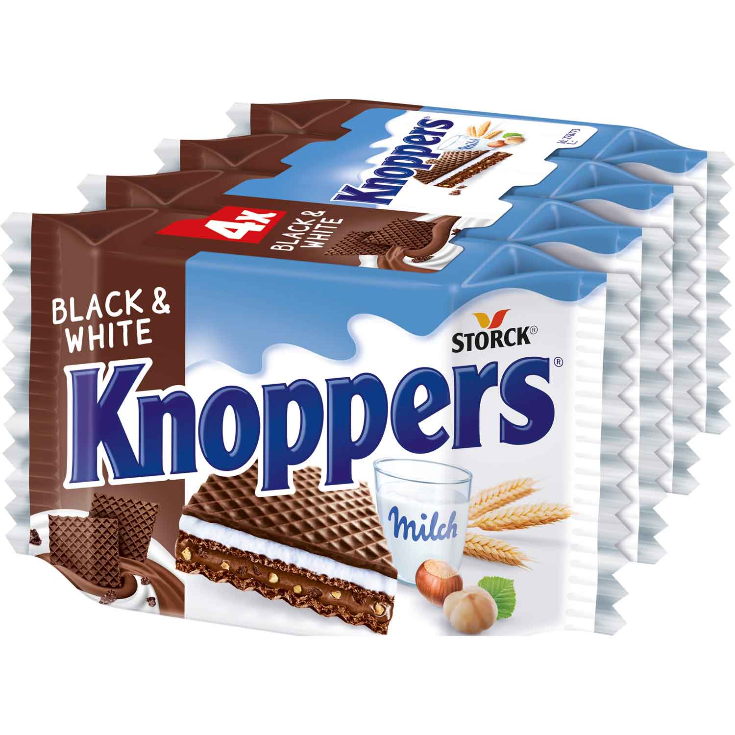 Knoppers Black & White 4er