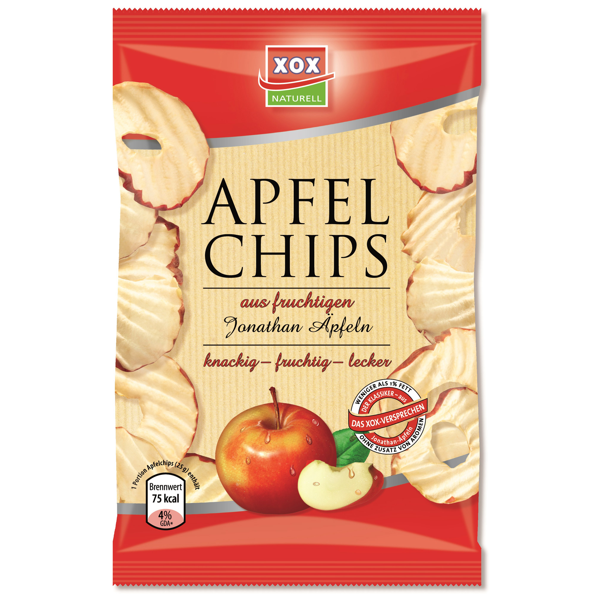 XOX Apfelchips Jonathan 40g