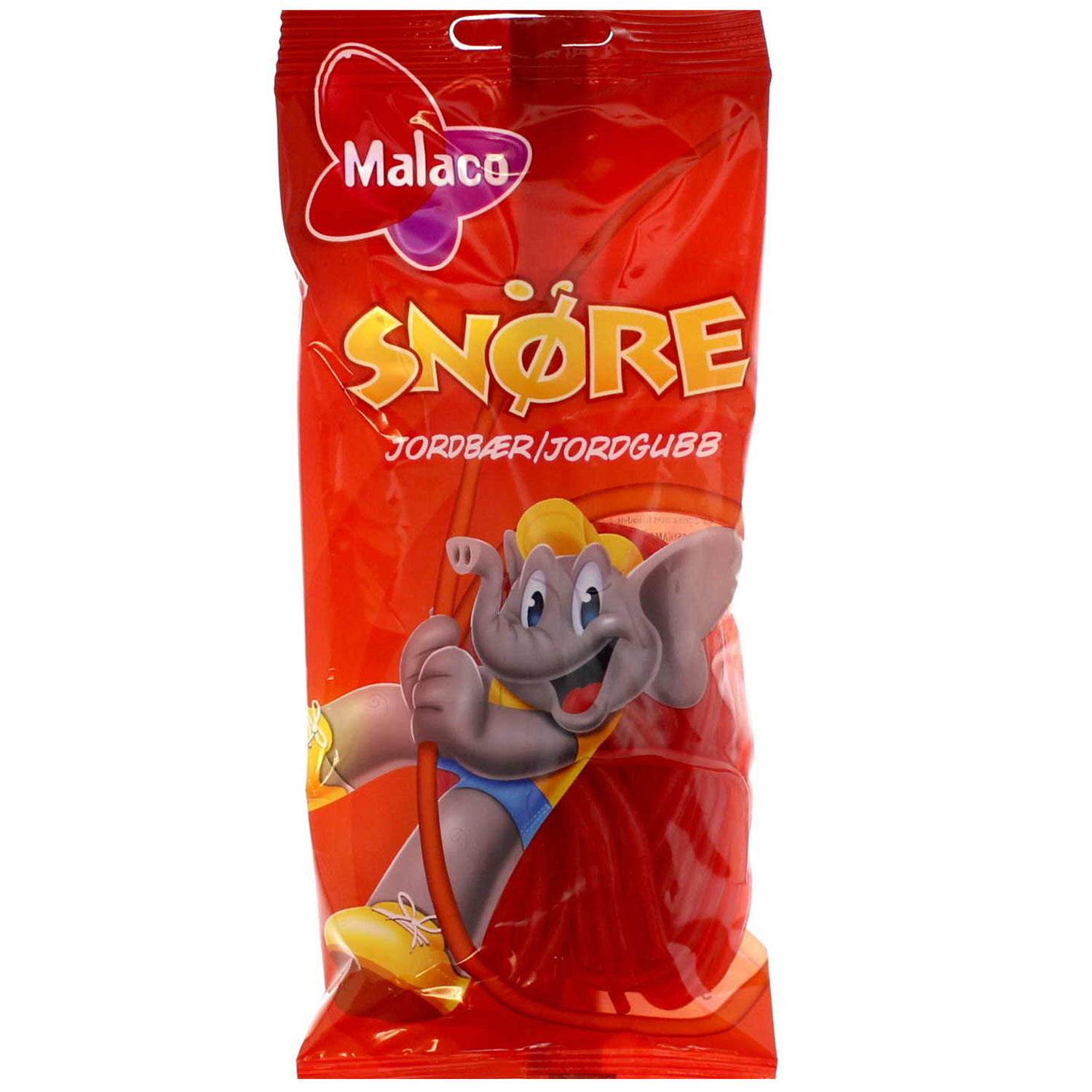 Malaco Snöre Jordbær 94g