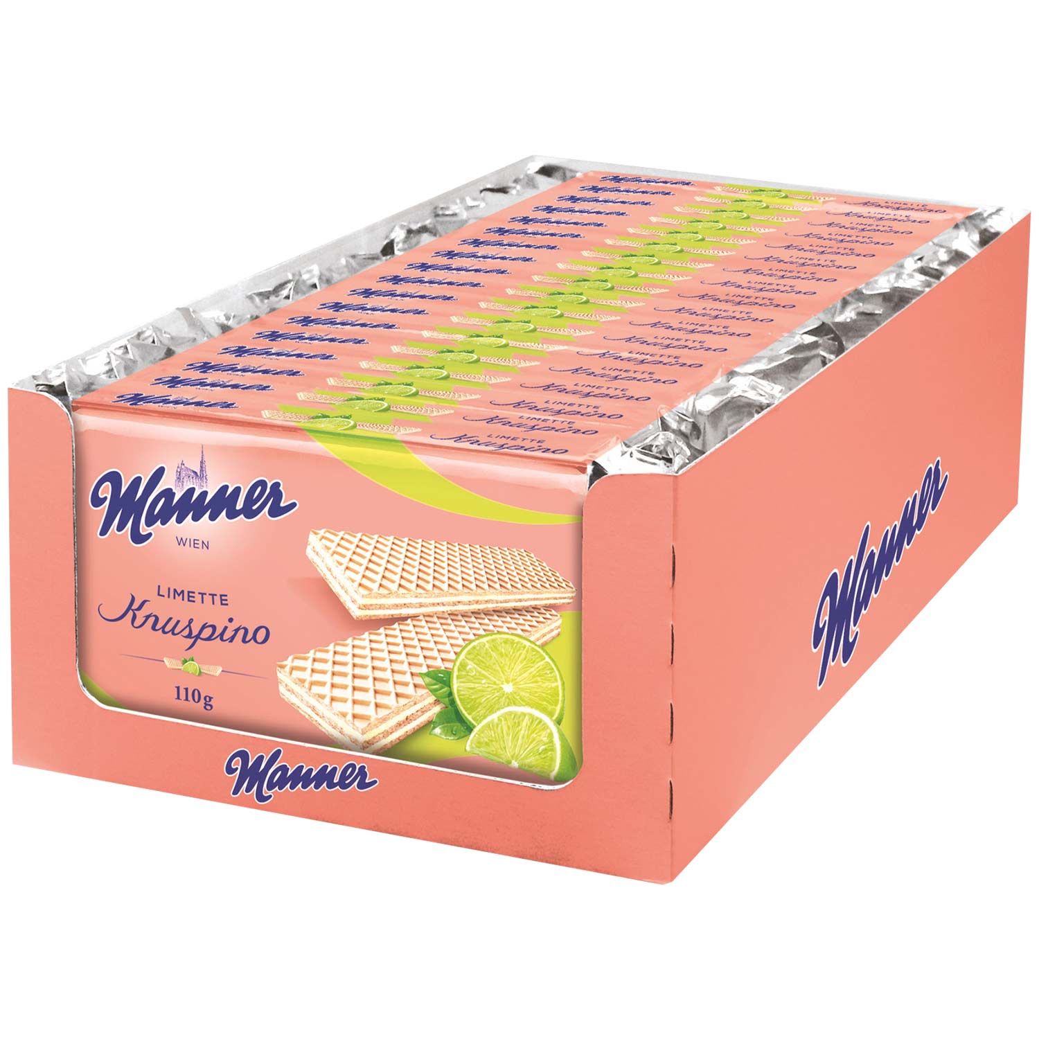 Manner Knuspino Limette 110g