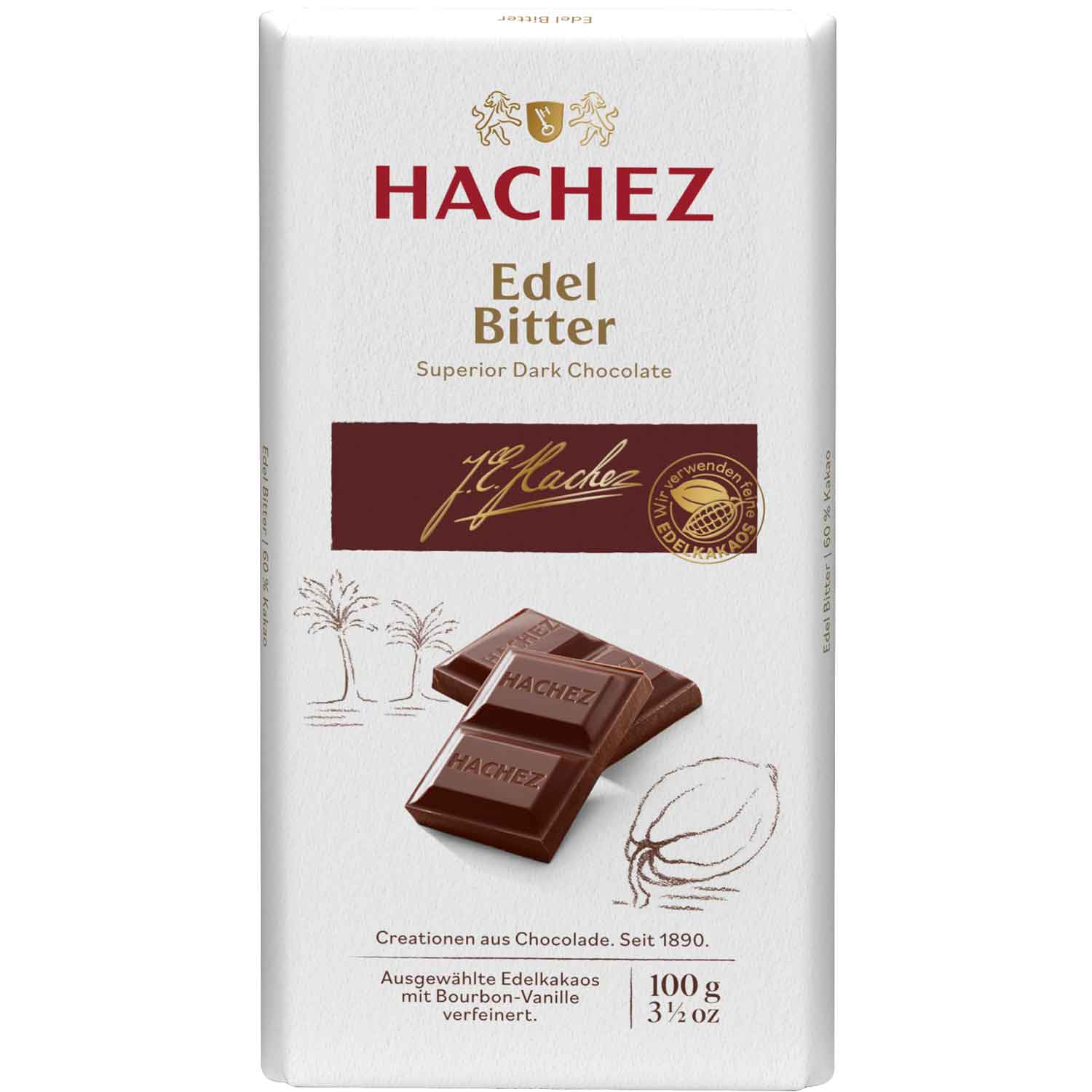 Hachez Edel Bitter 100g