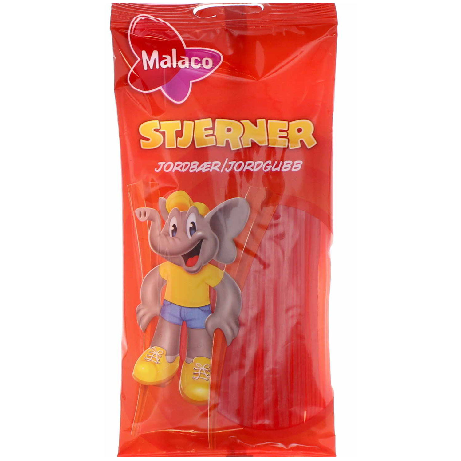 Malaco Stjerner Jordbær 92g