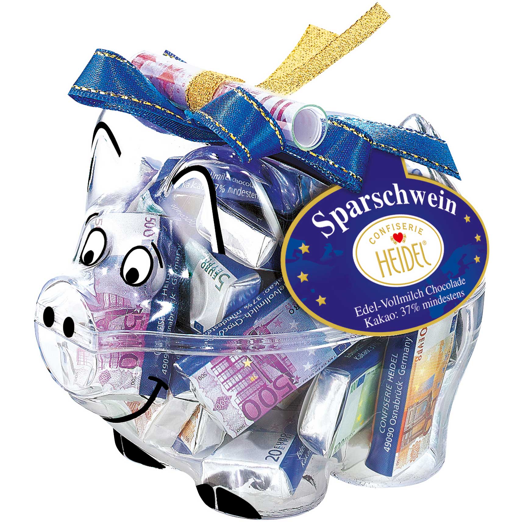 Heidel Euro-Sparschwein 60g