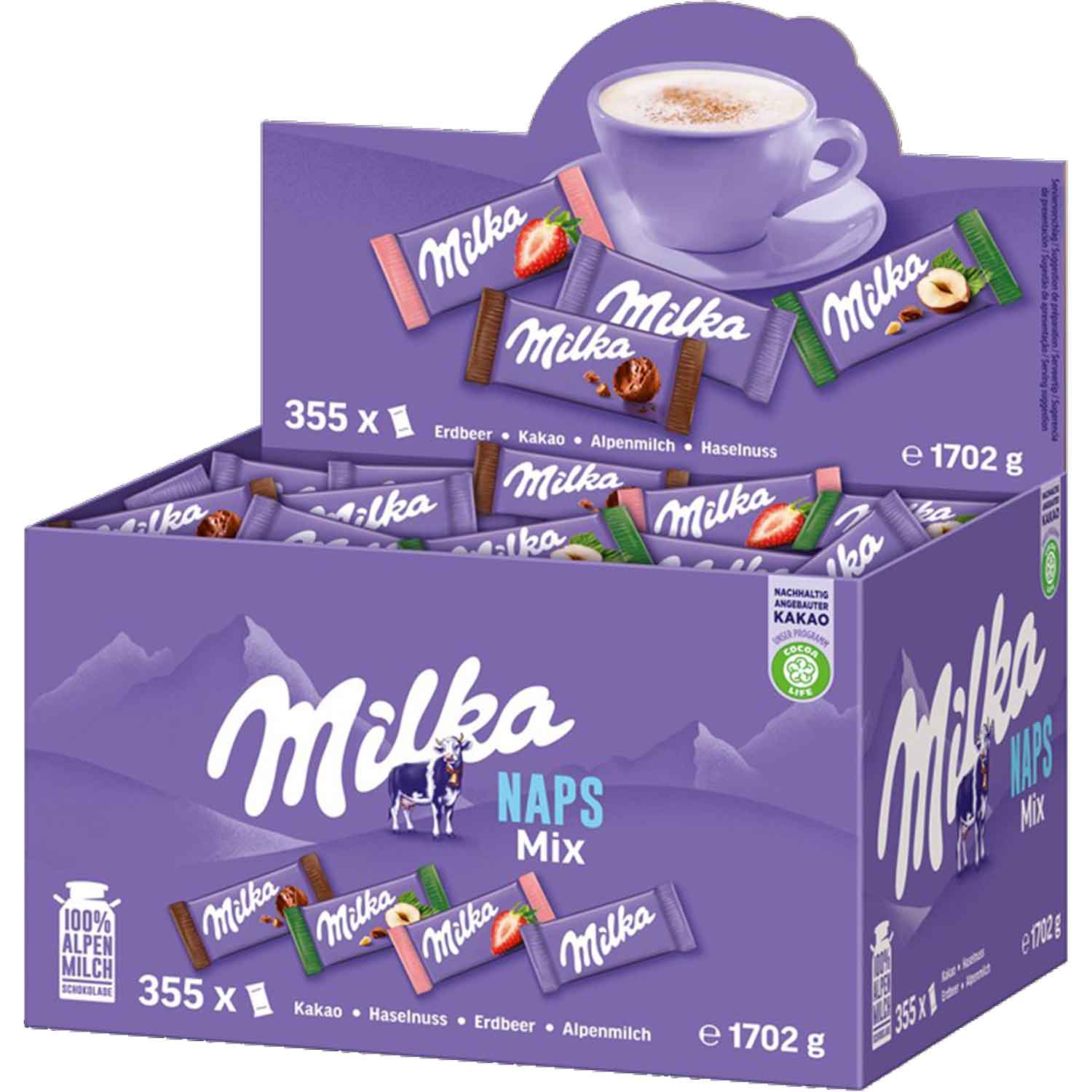 Milka Naps Mix 355er
