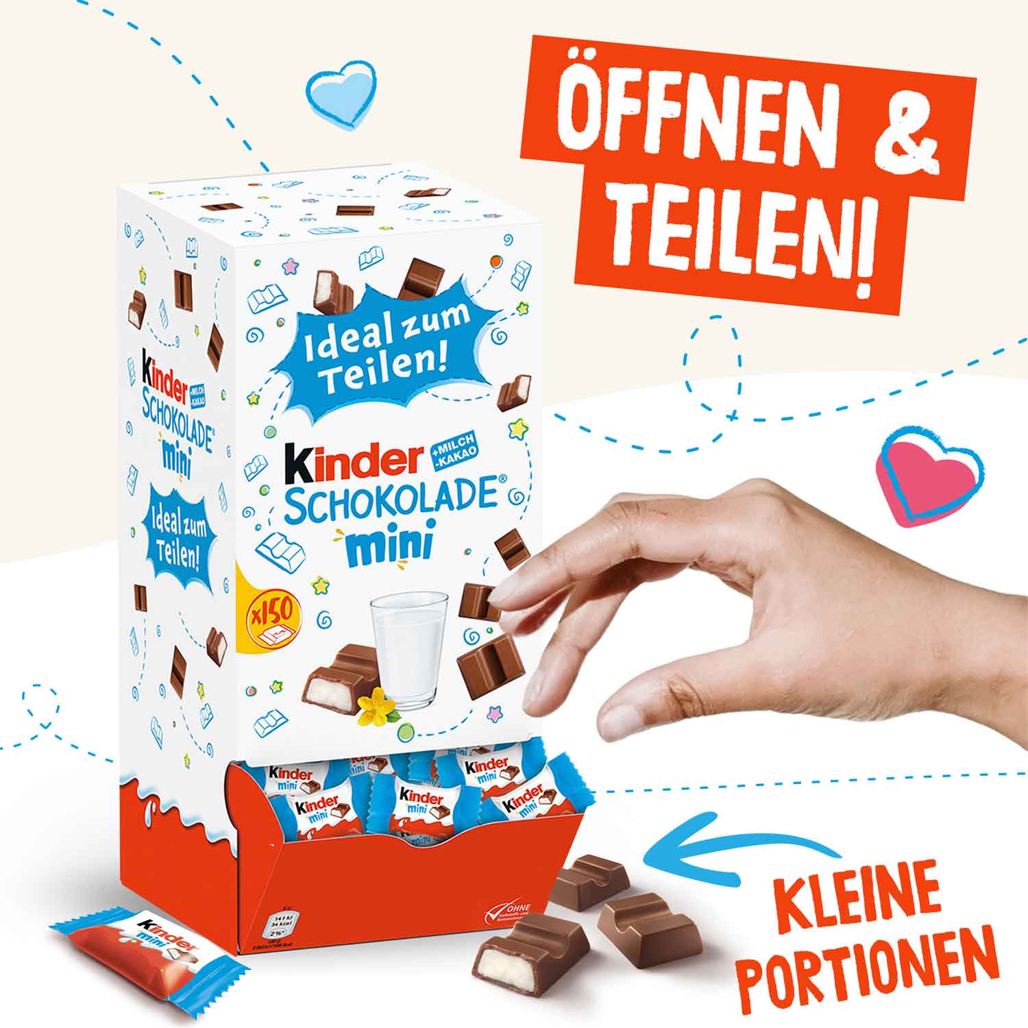 kinder Schokolade Mini 150er