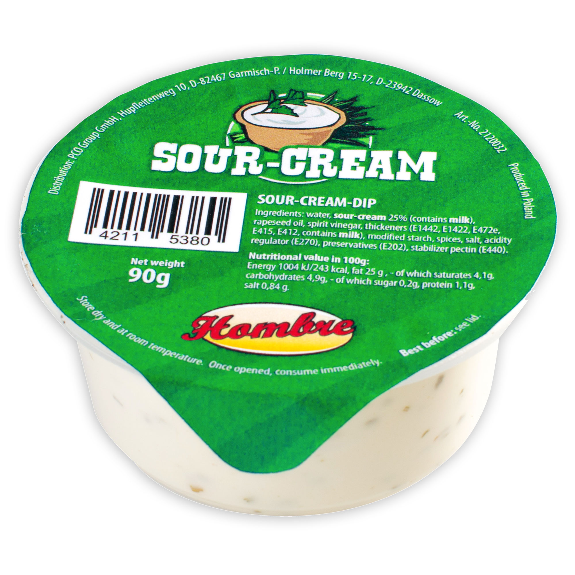 Hombre Sour Cream 90g