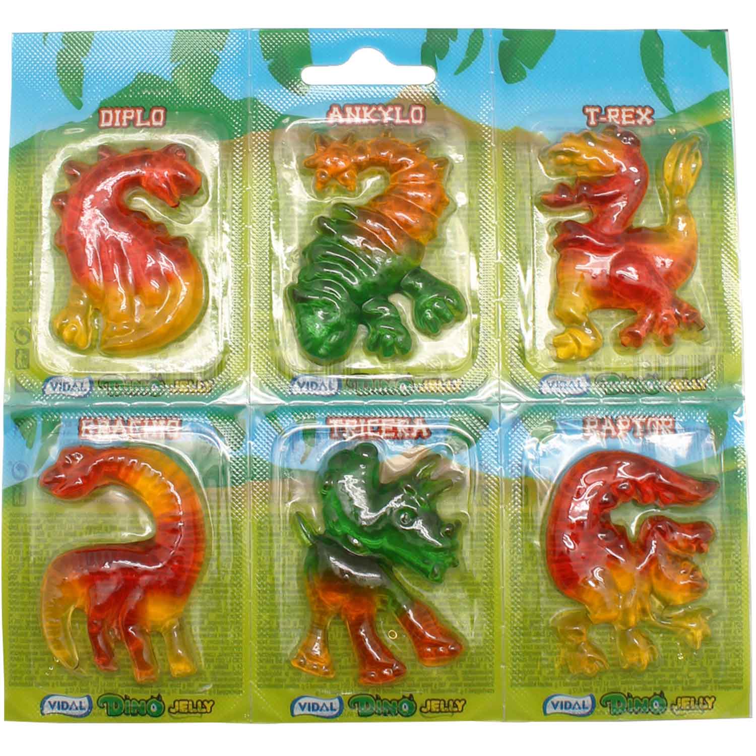 Vidal Dino Jelly 6x11g