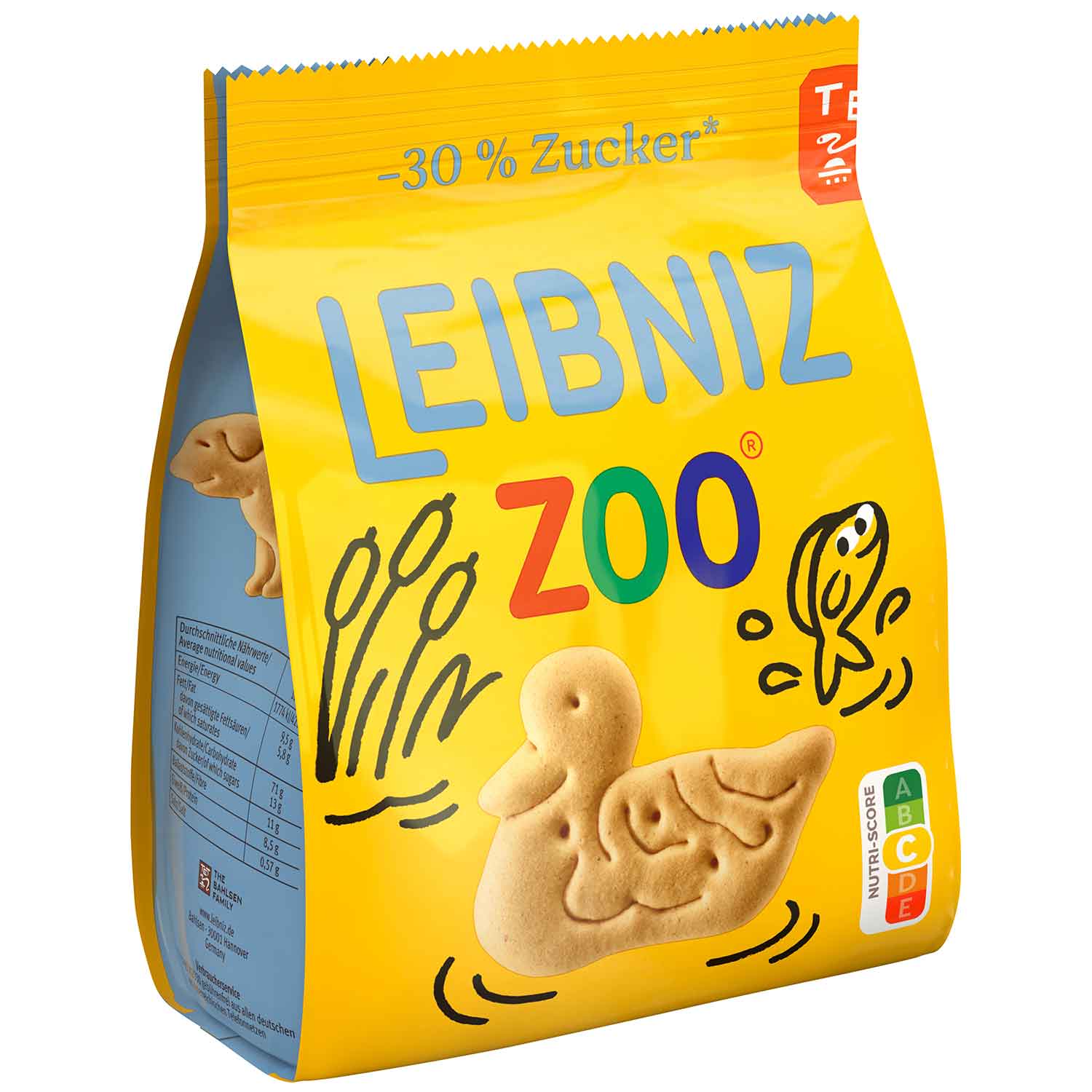 Leibniz Zoo -30% Zucker 125g