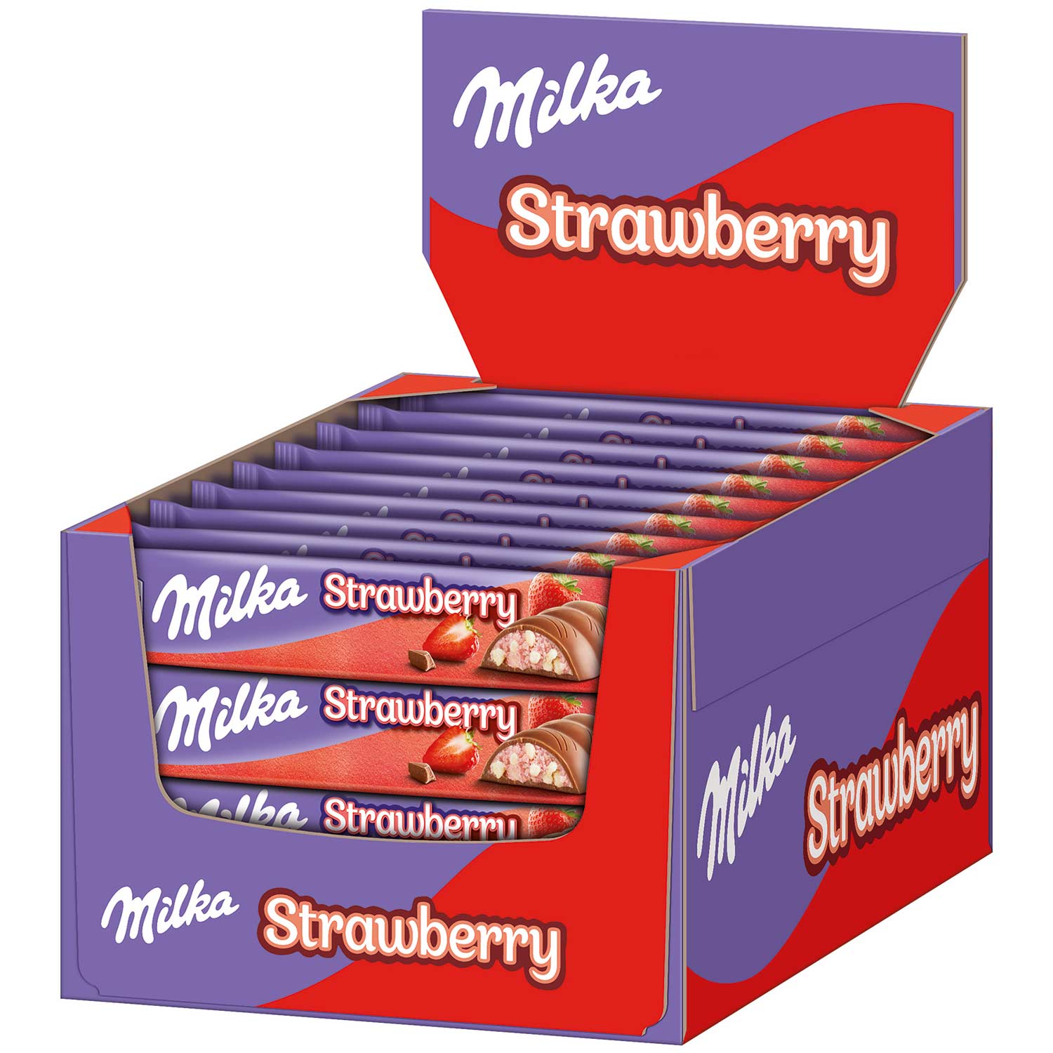 Milka Strawberry Riegel 36x36,5g