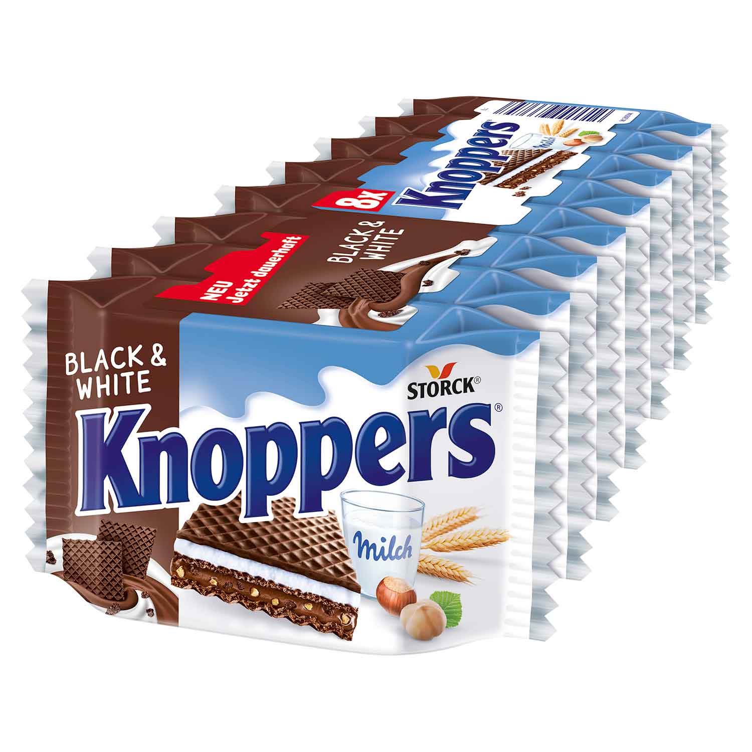 Knoppers Black & White 8er