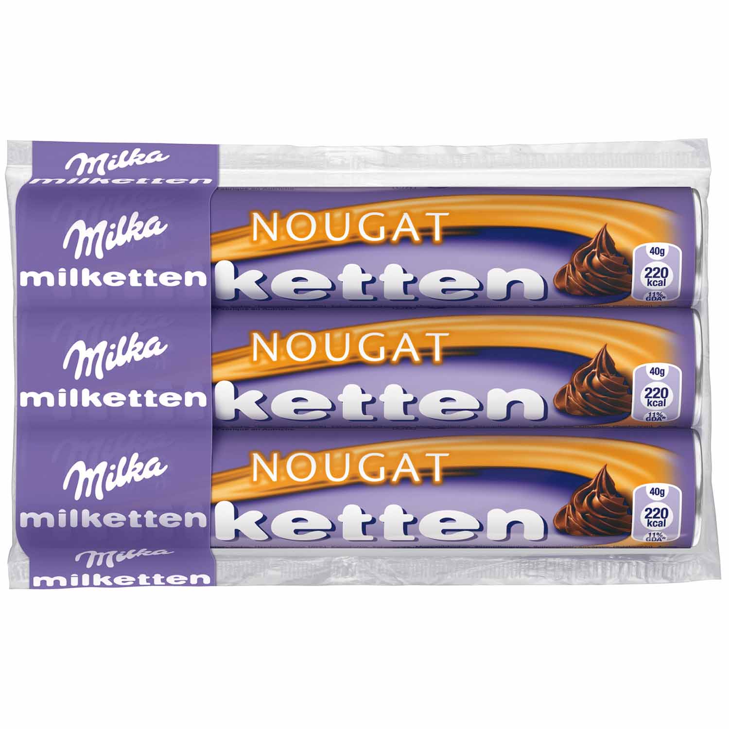 Milka Milketten Nougat 3x40g