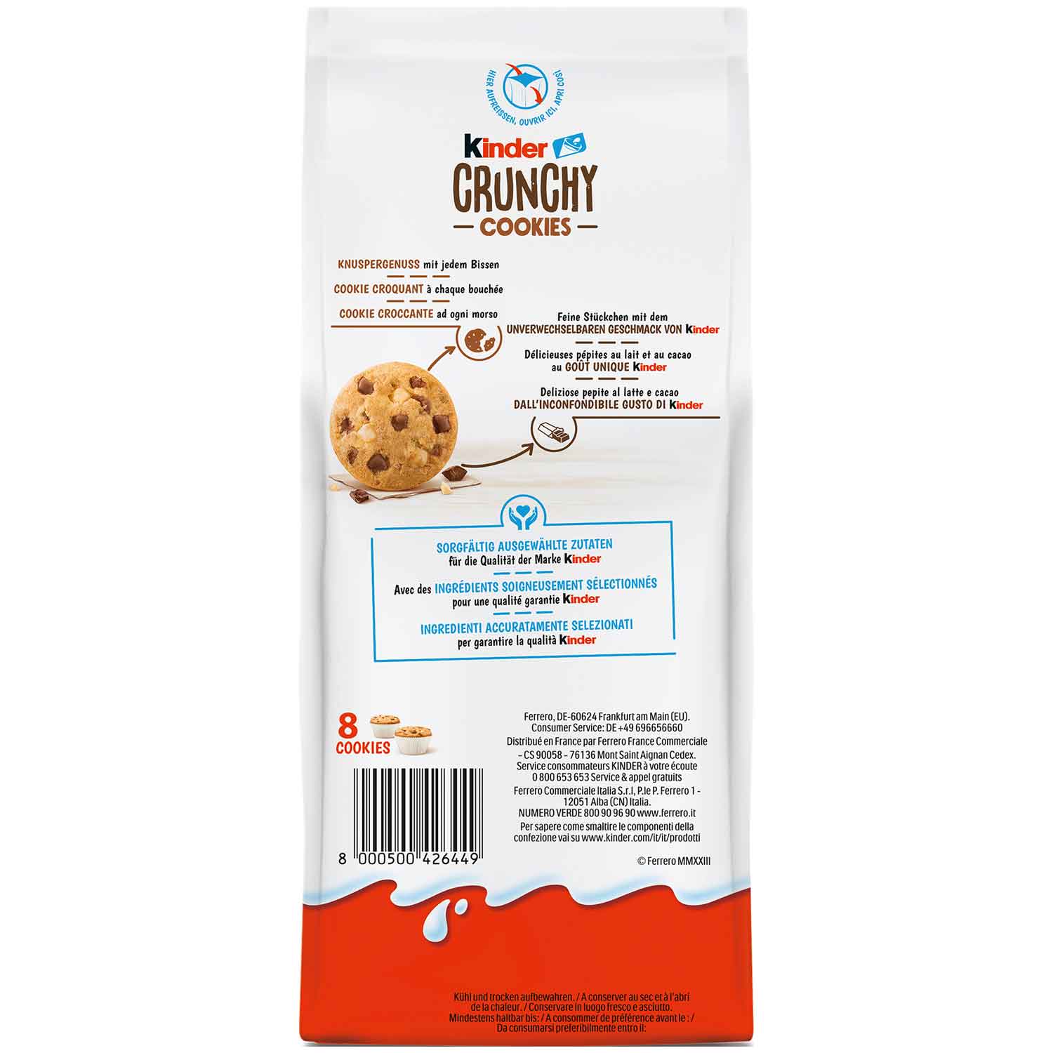 kinder Crunchy Cookies 136g