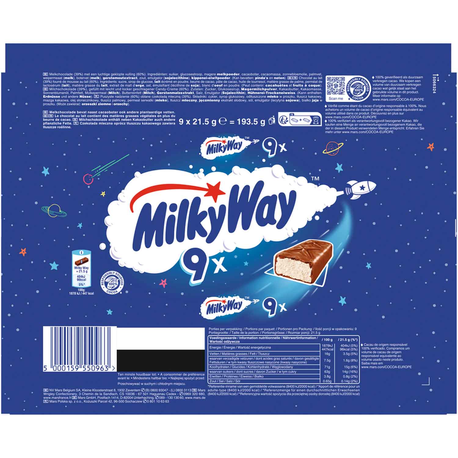 Milky Way 9x21,5g