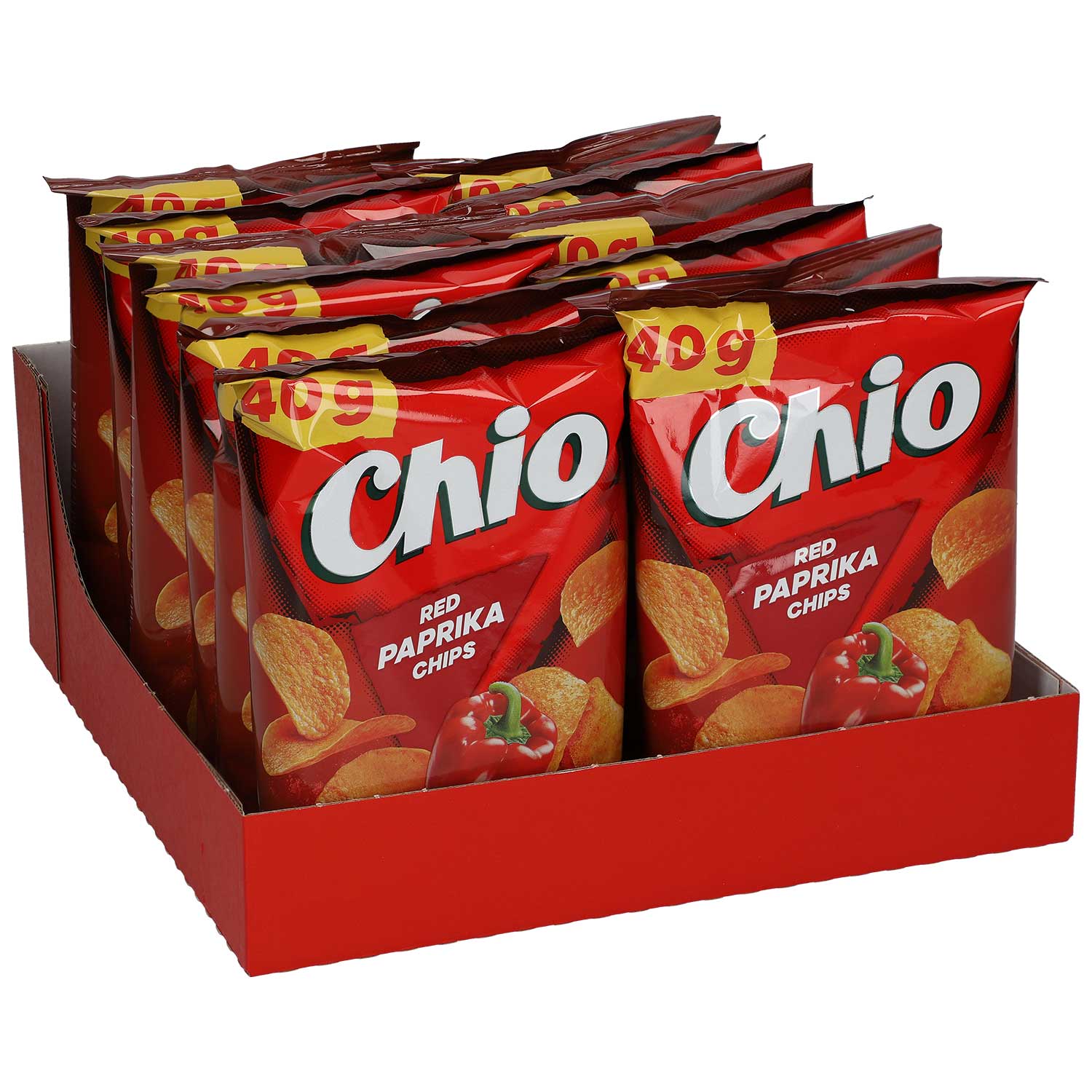 Chio Red Paprika Chips 12x40g