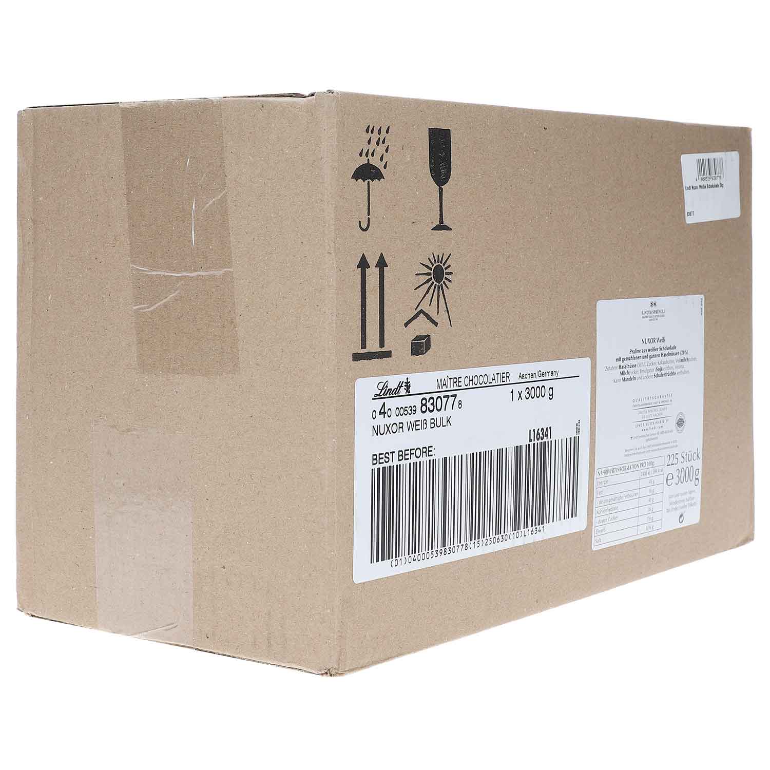 Lindt Nuxor Weiße Schokolade 3kg