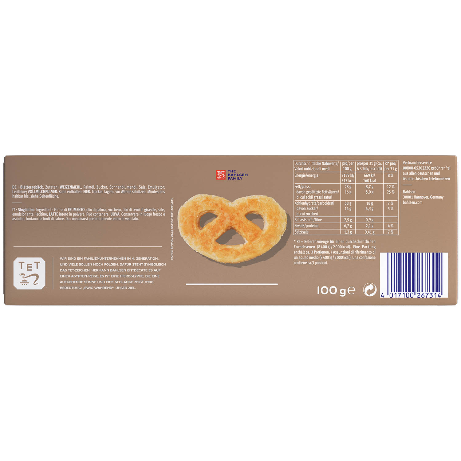 Bahlsen Blätterbrezeln 100g