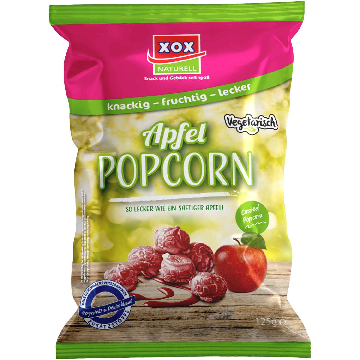 XOX Popcorn Apfel 125g