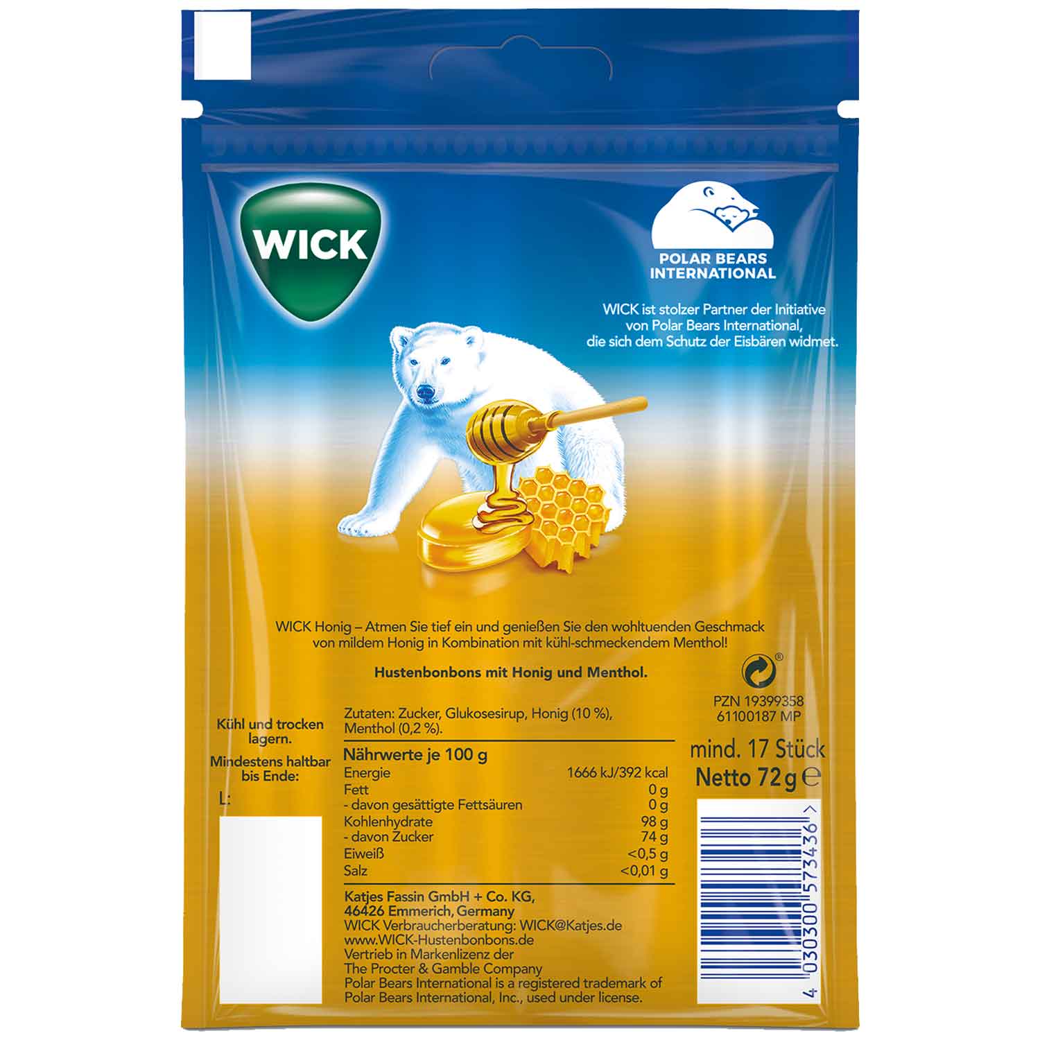 Wick Honig 72g