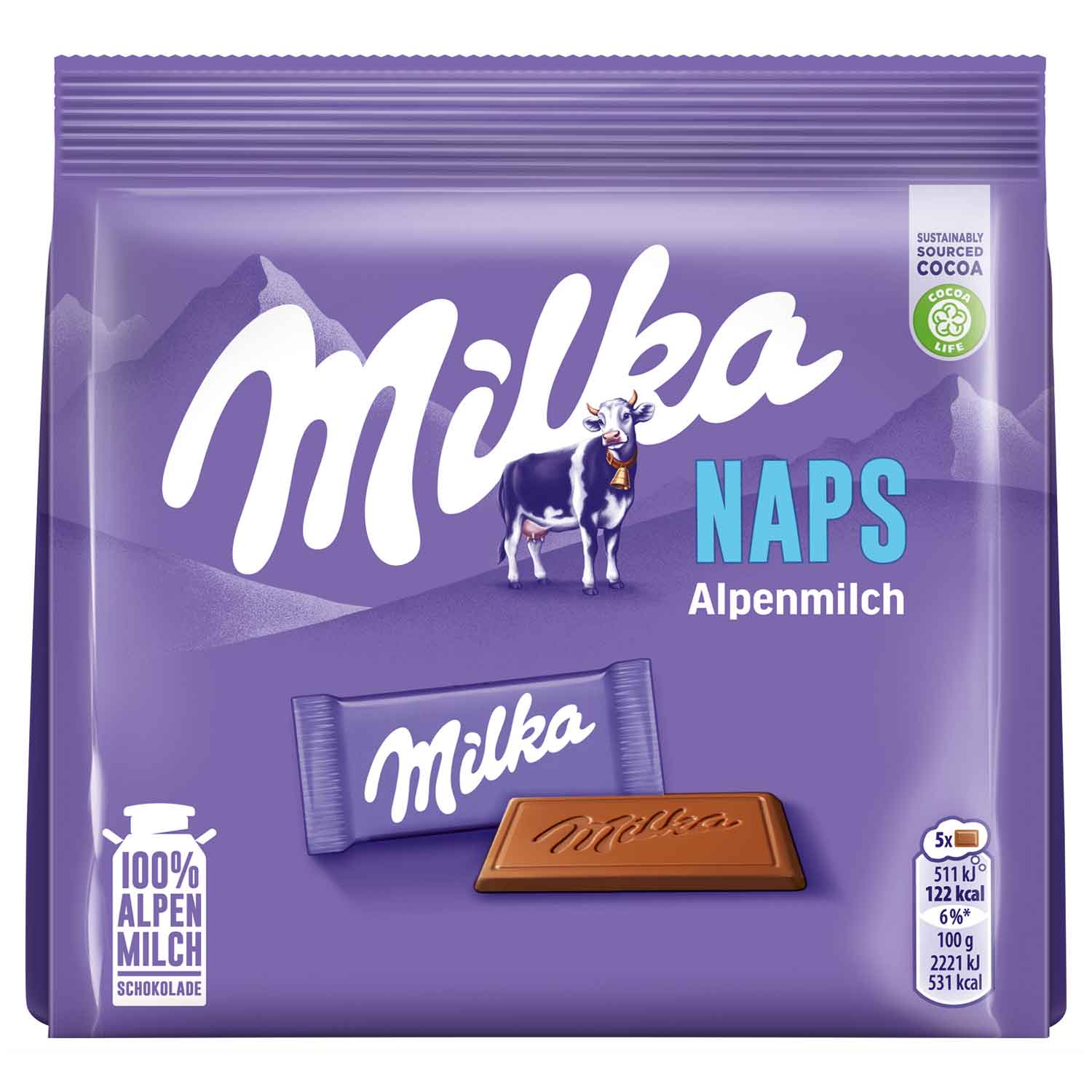 Milka Naps Alpenmilch 119g