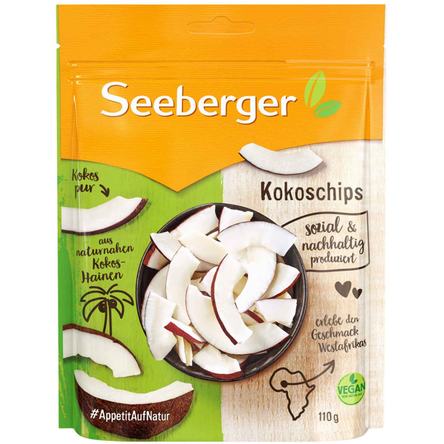 Seeberger Kokoschips 110g
