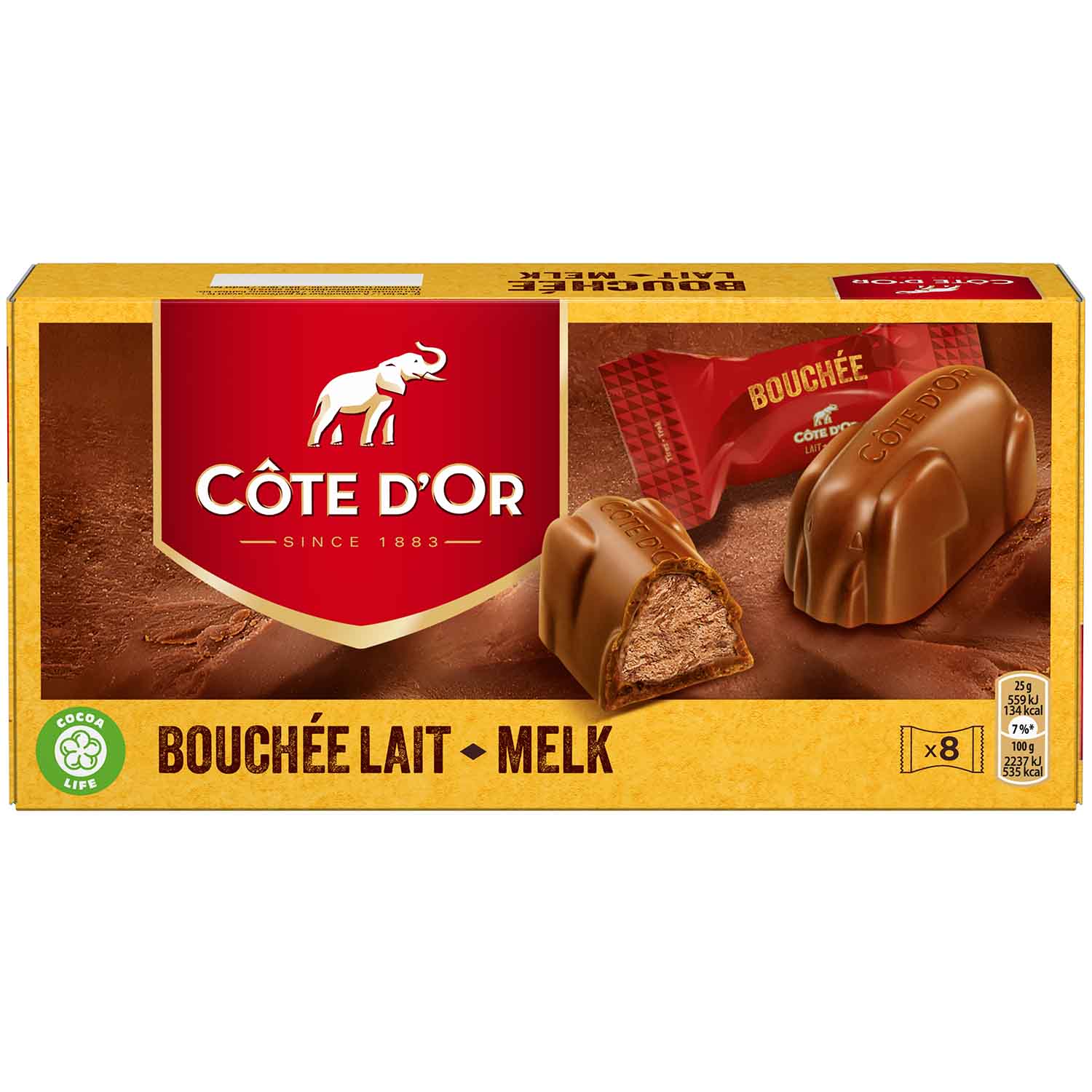 Côte D'Or Bouchée Lait 8er