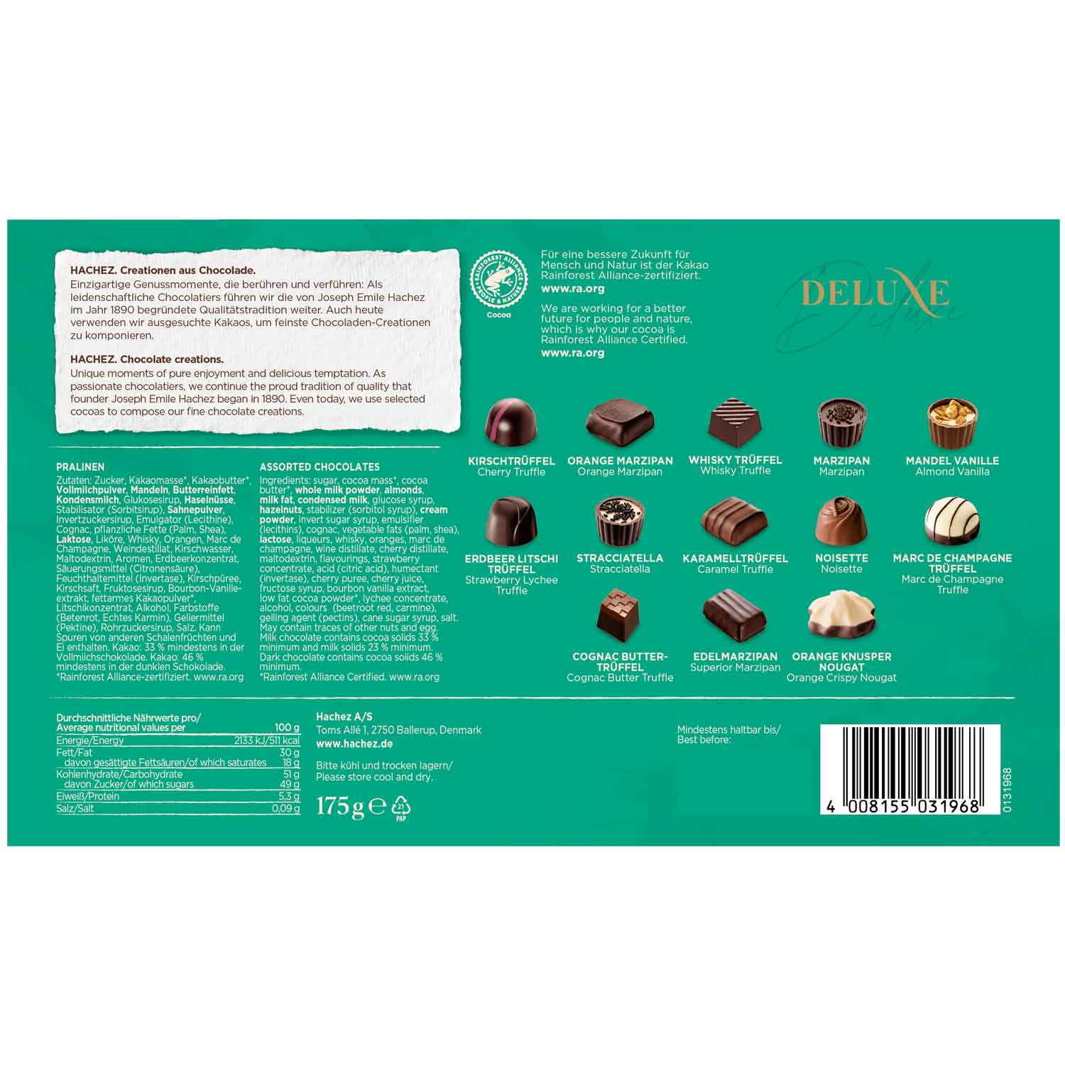 Hachez Deluxe 175g
