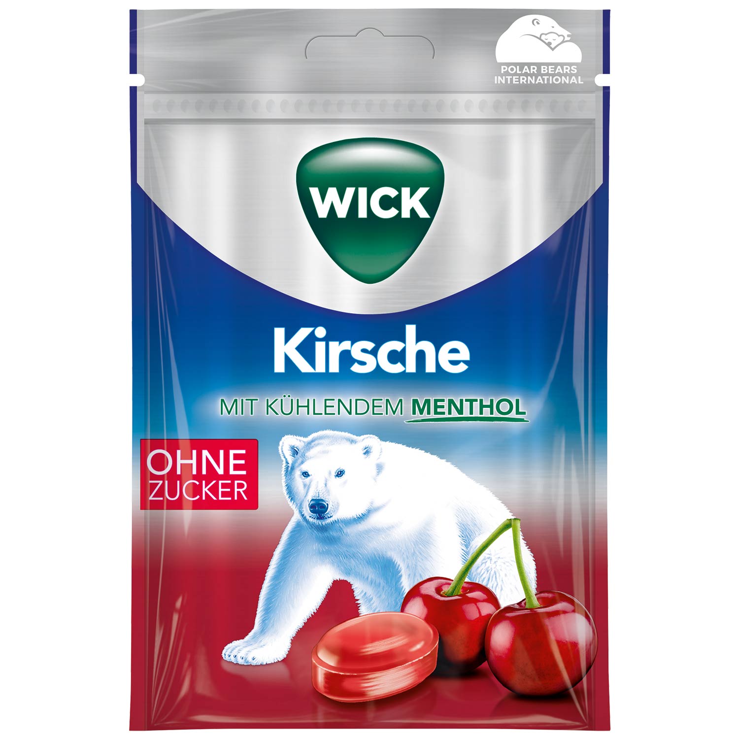 Wick Kirsche ohne Zucker 72g