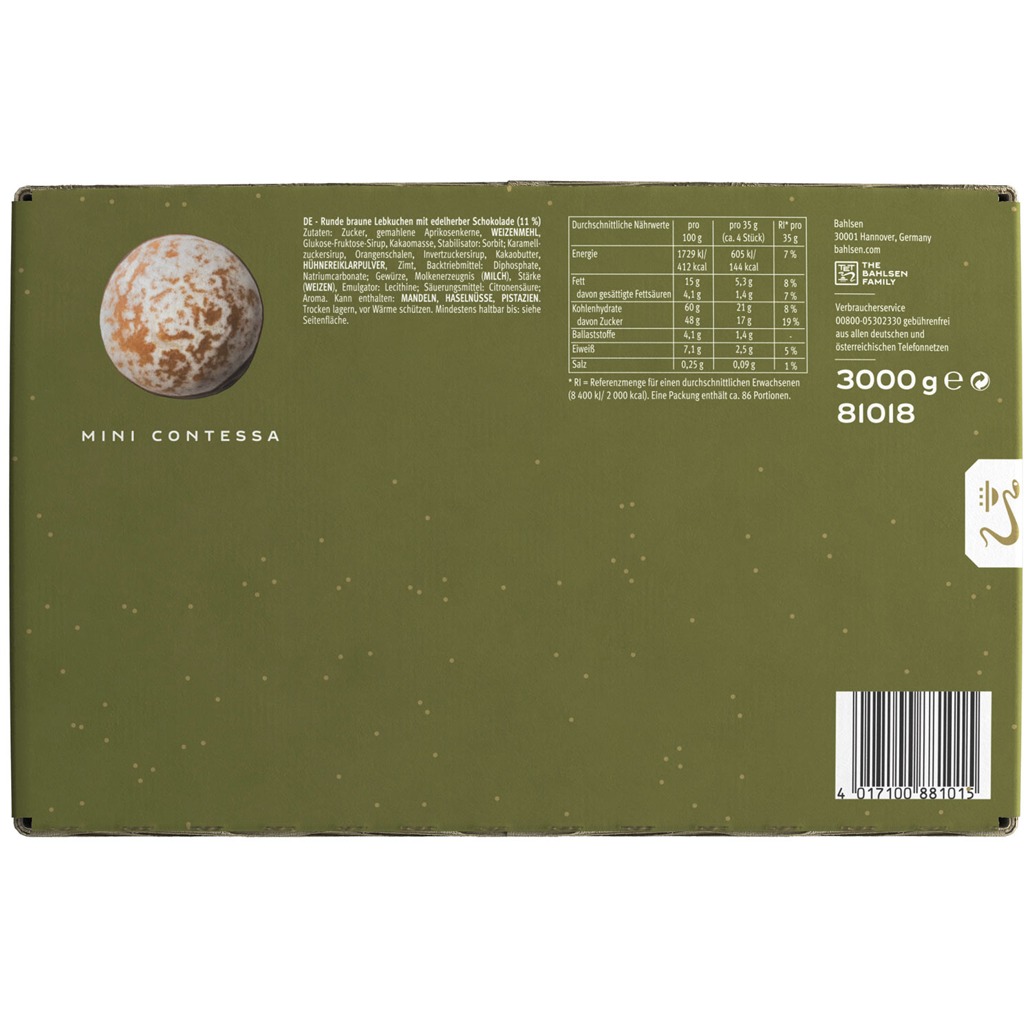 Bahlsen Mini Contessa 3kg