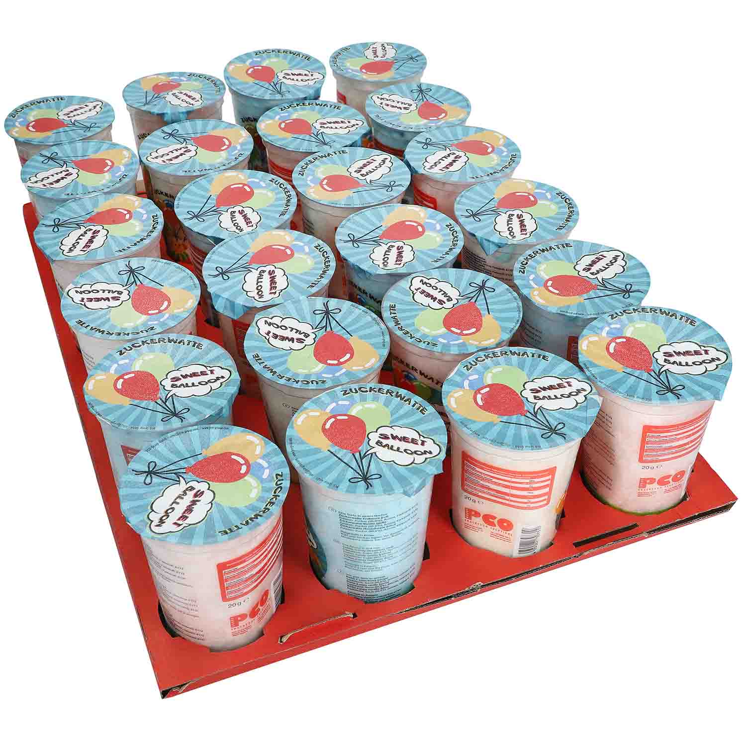 Sweet Balloon Zuckerwatte 24x20g