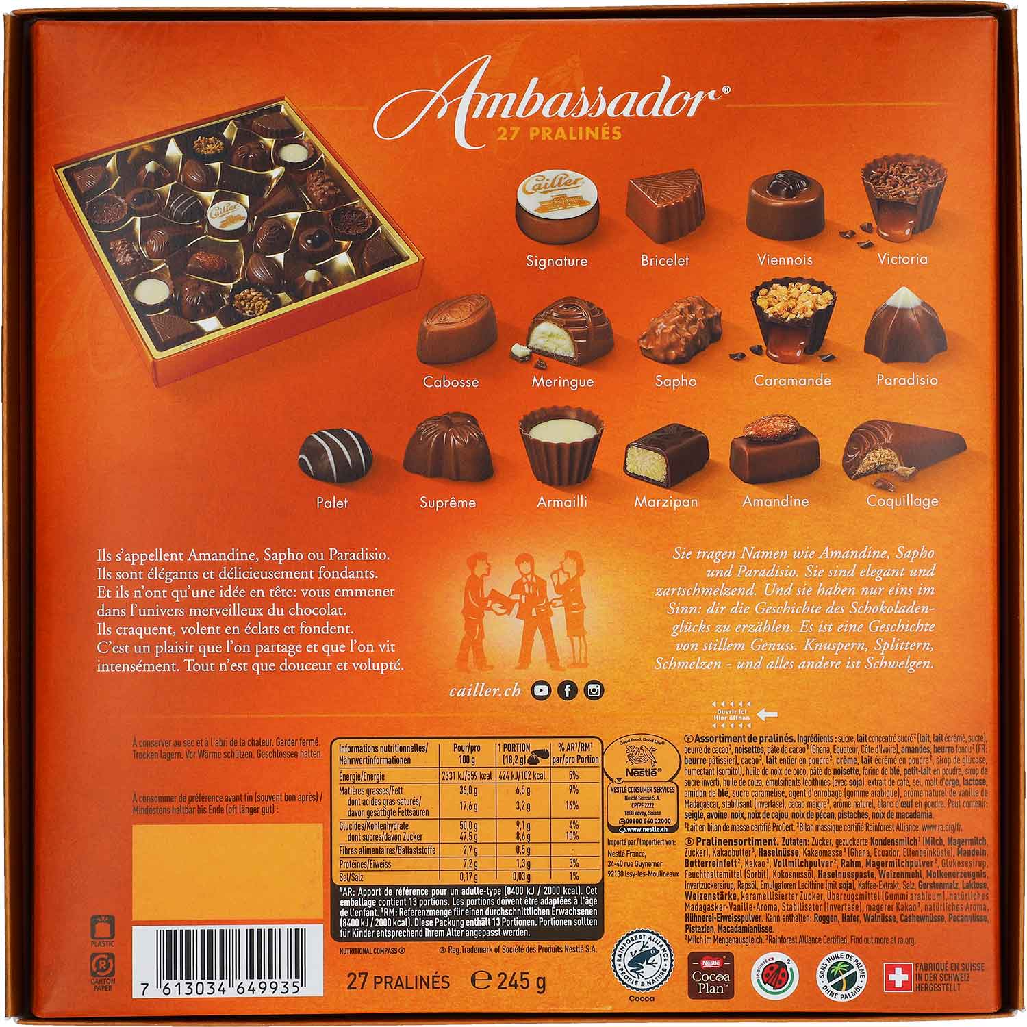 Cailler Ambassador 245g