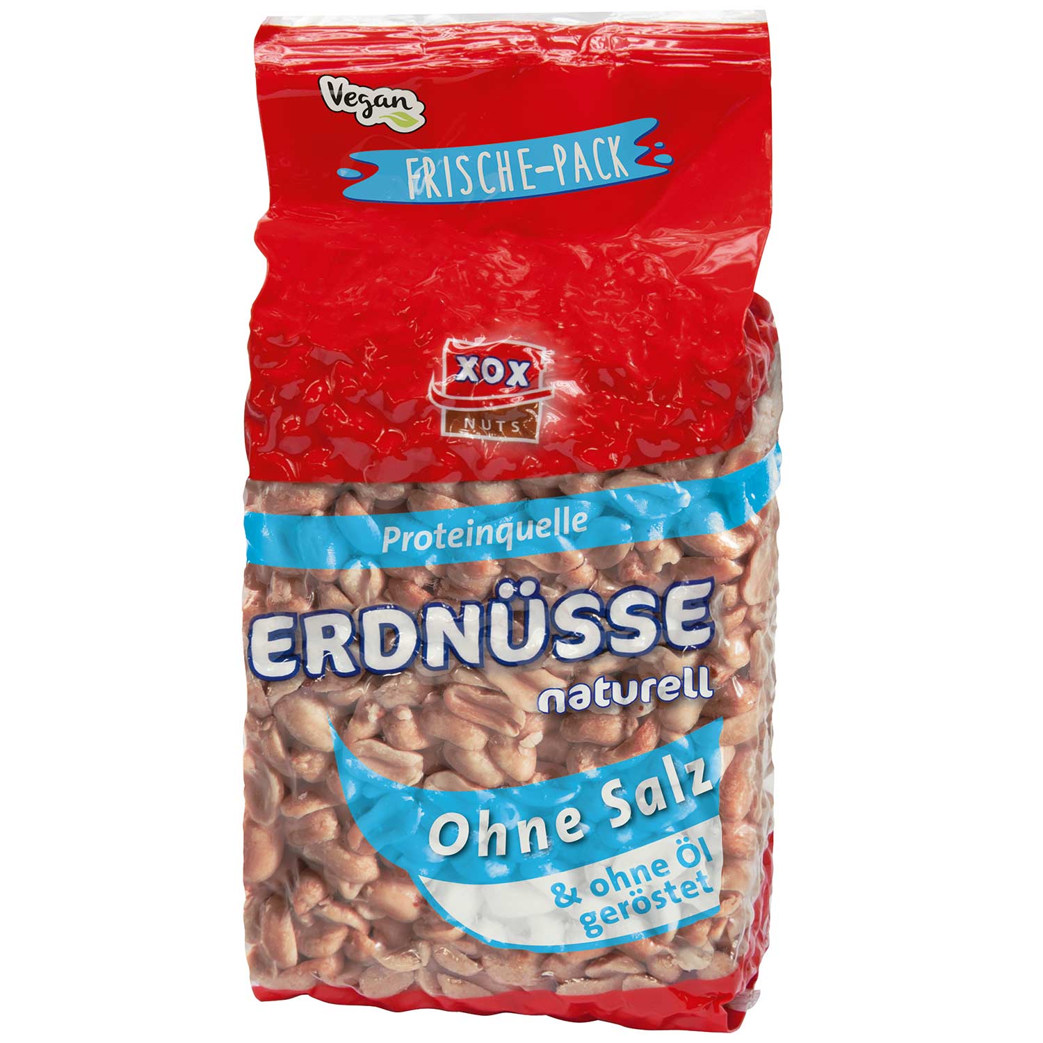 XOX Erdnüsse naturell 900g