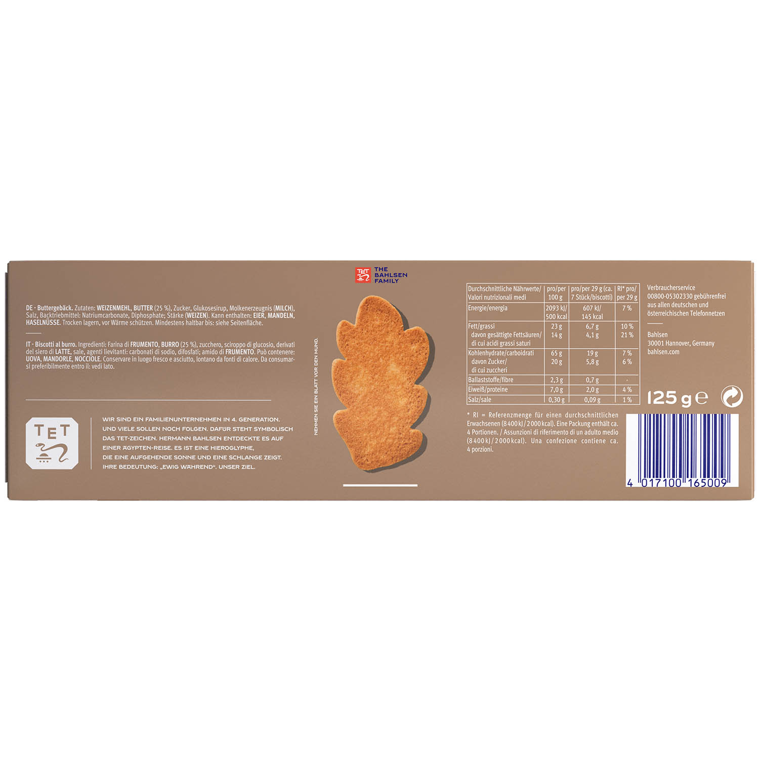 Bahlsen Butterblätter 125g