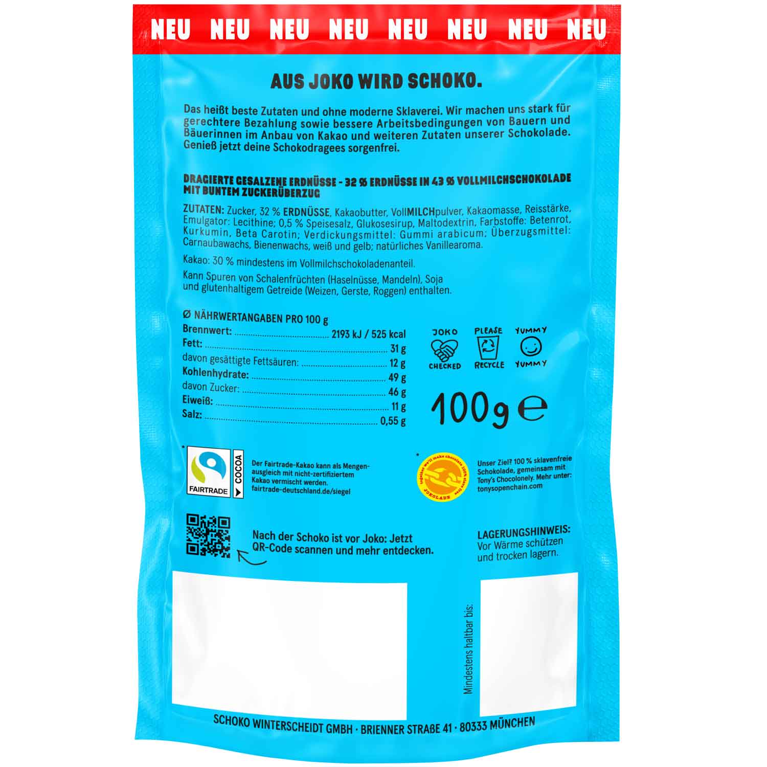 JOKOLADE Peanuts salzig 100g