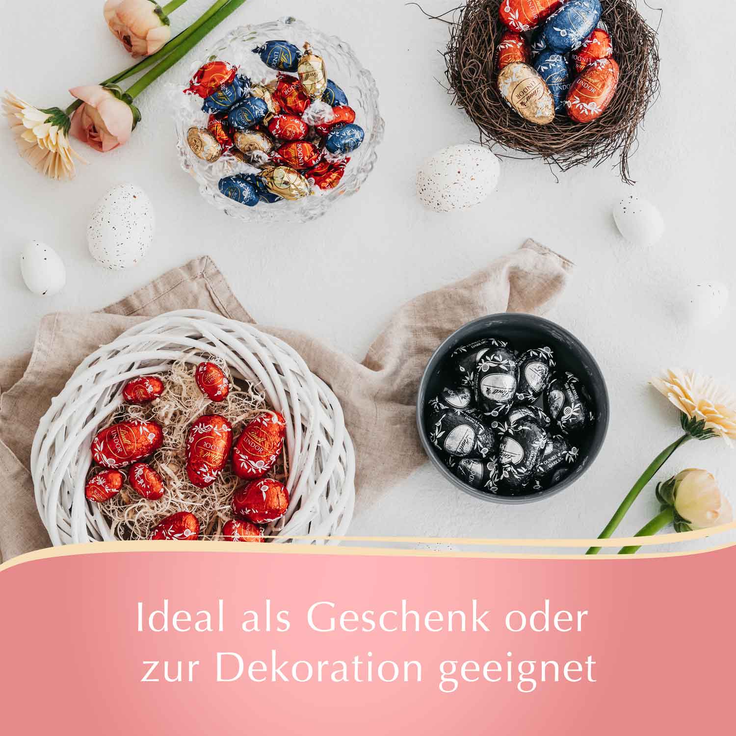 Lindt Nougat-Eier 25er