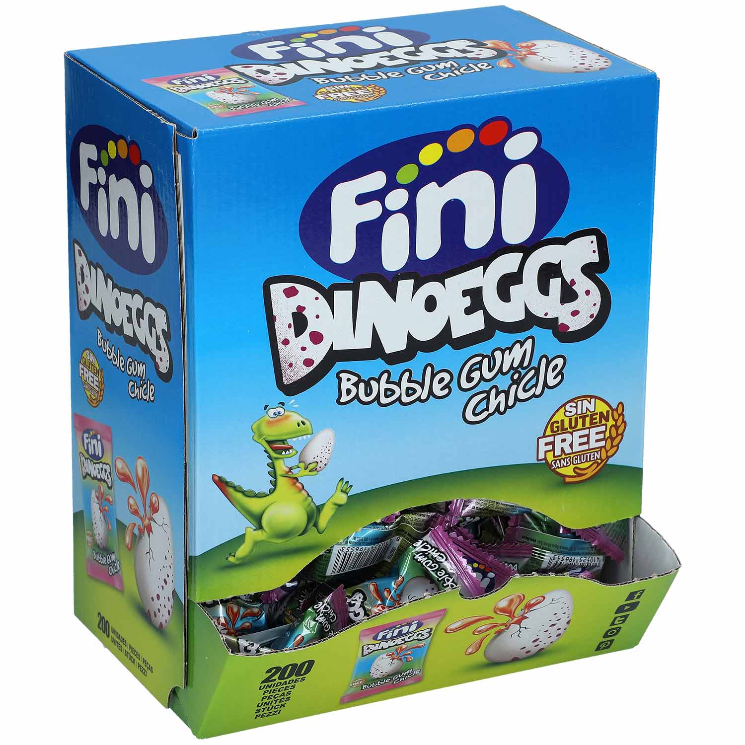 Fini Dinoeggs Bubble Gum 200er