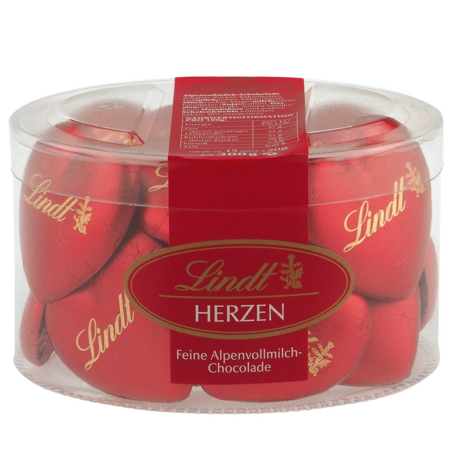 Lindt Herzen 15x20g