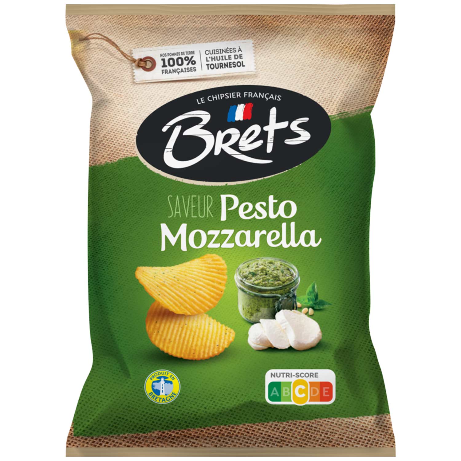 Brets Pesto Mozarella 125g