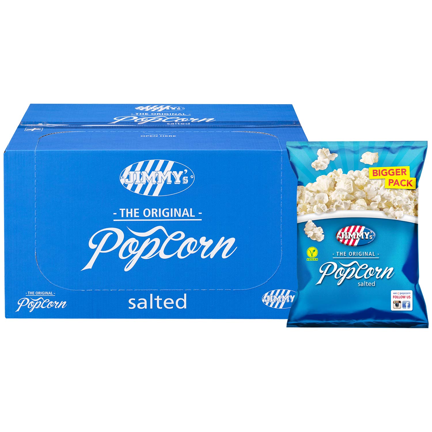 Jimmy's Popcorn Salted 80g